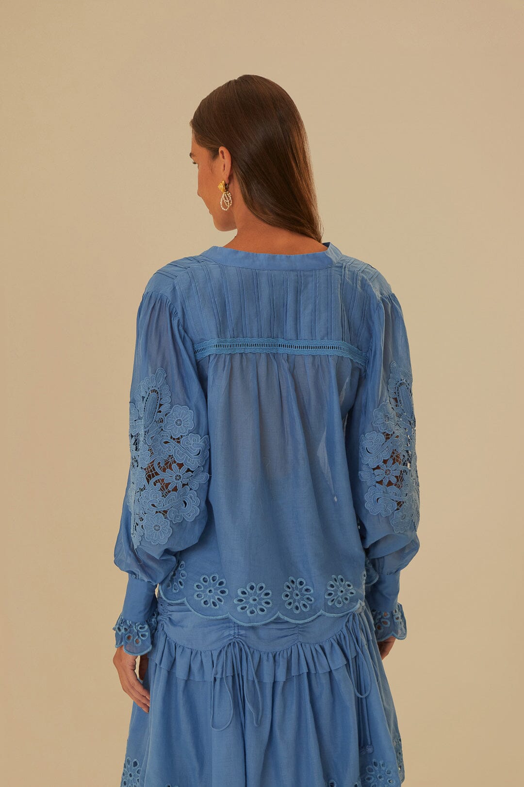 Light Blue Long Sleeve Blouse