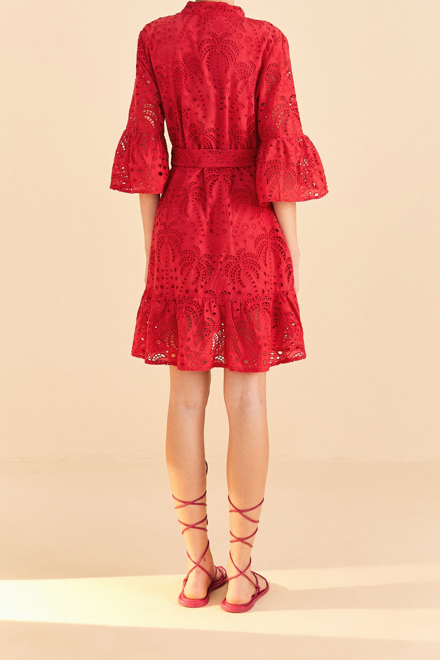 Red Palm Tree Mini Dress