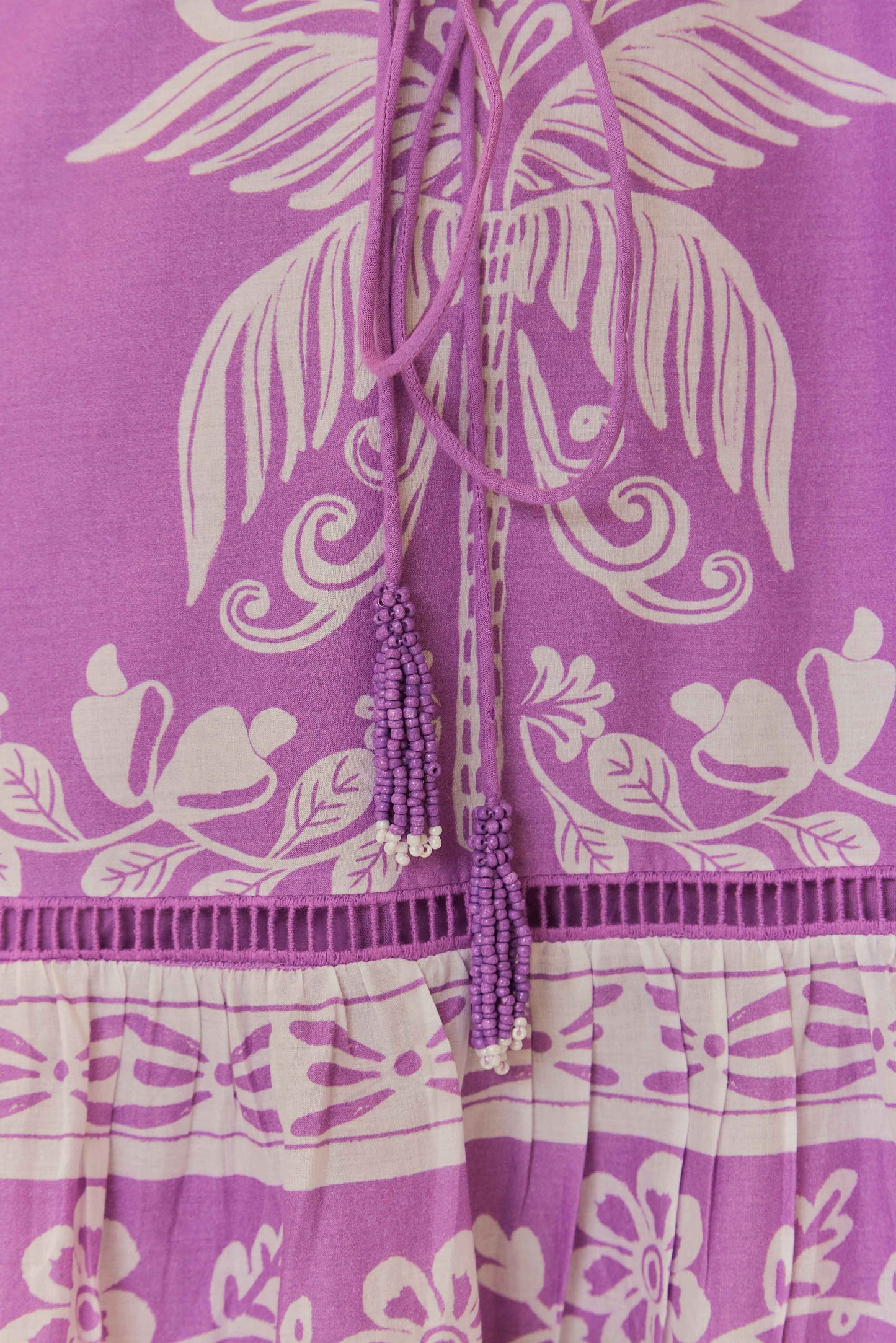 Lilac Sweet Garden Mini Dress