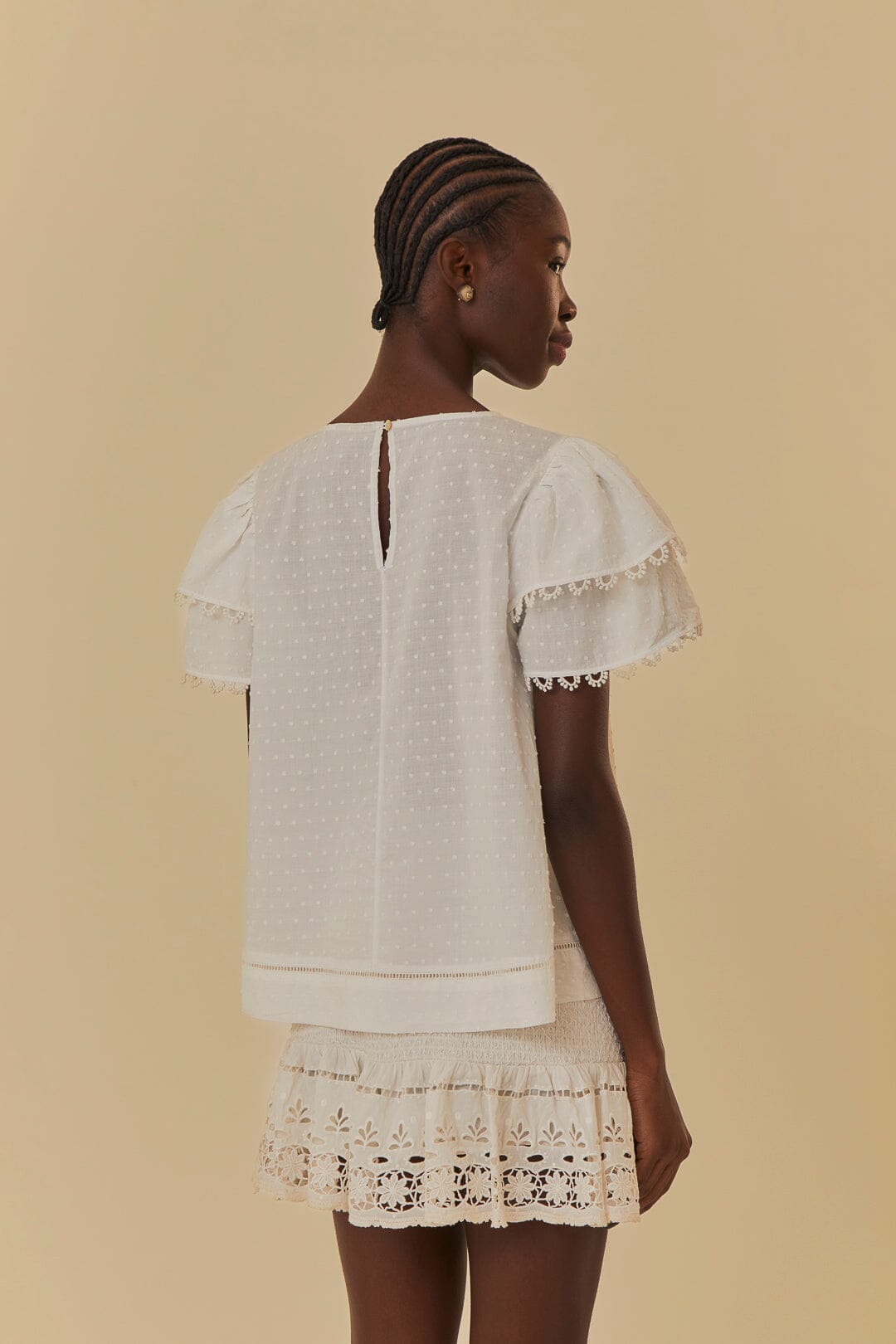 Off-White Ruffle Blouse