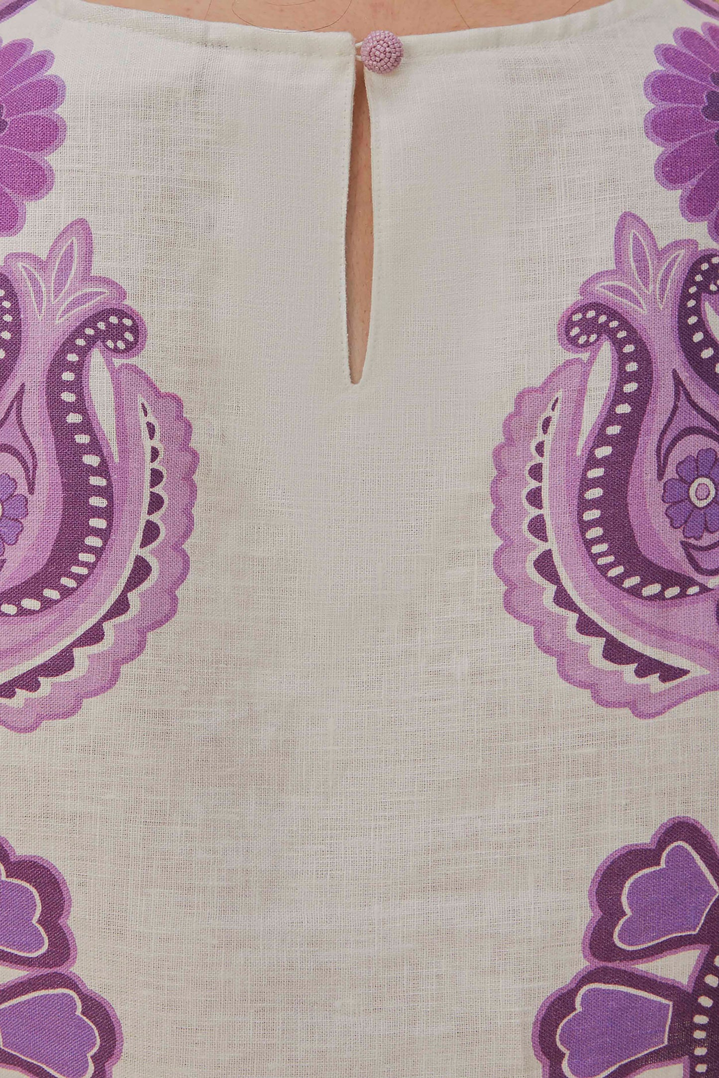 Color Festival Cream Euroflax™ Crop Blouse
