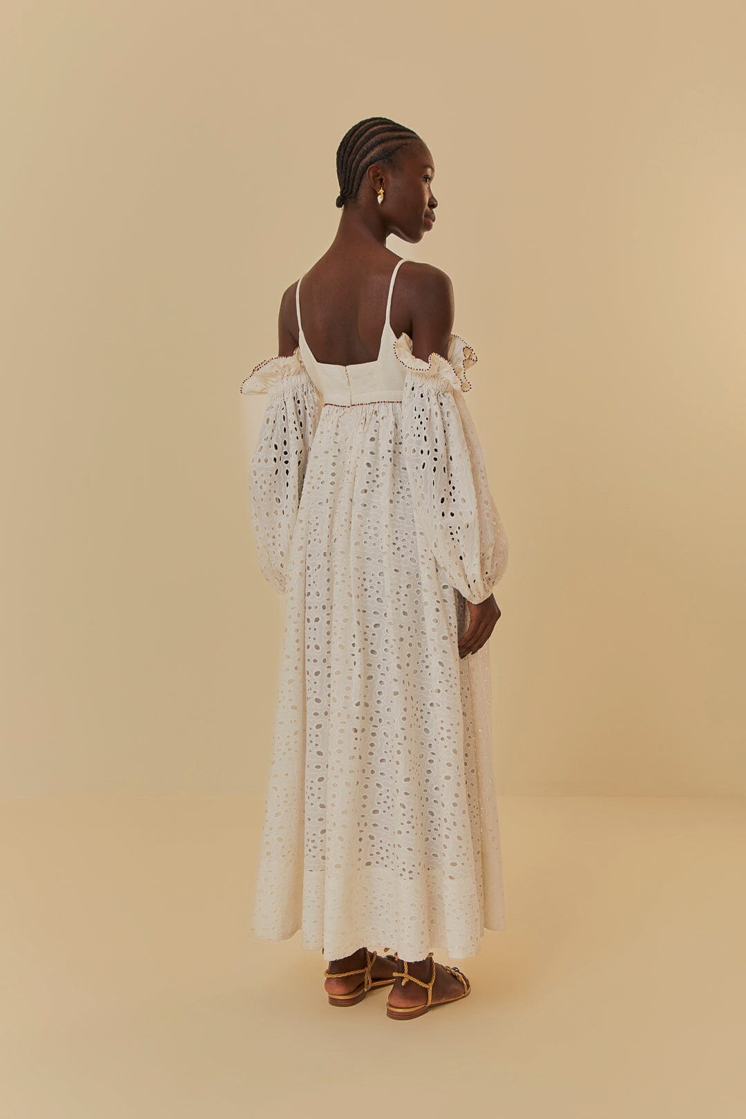 Off-White 3D Flower Maxi Dress
