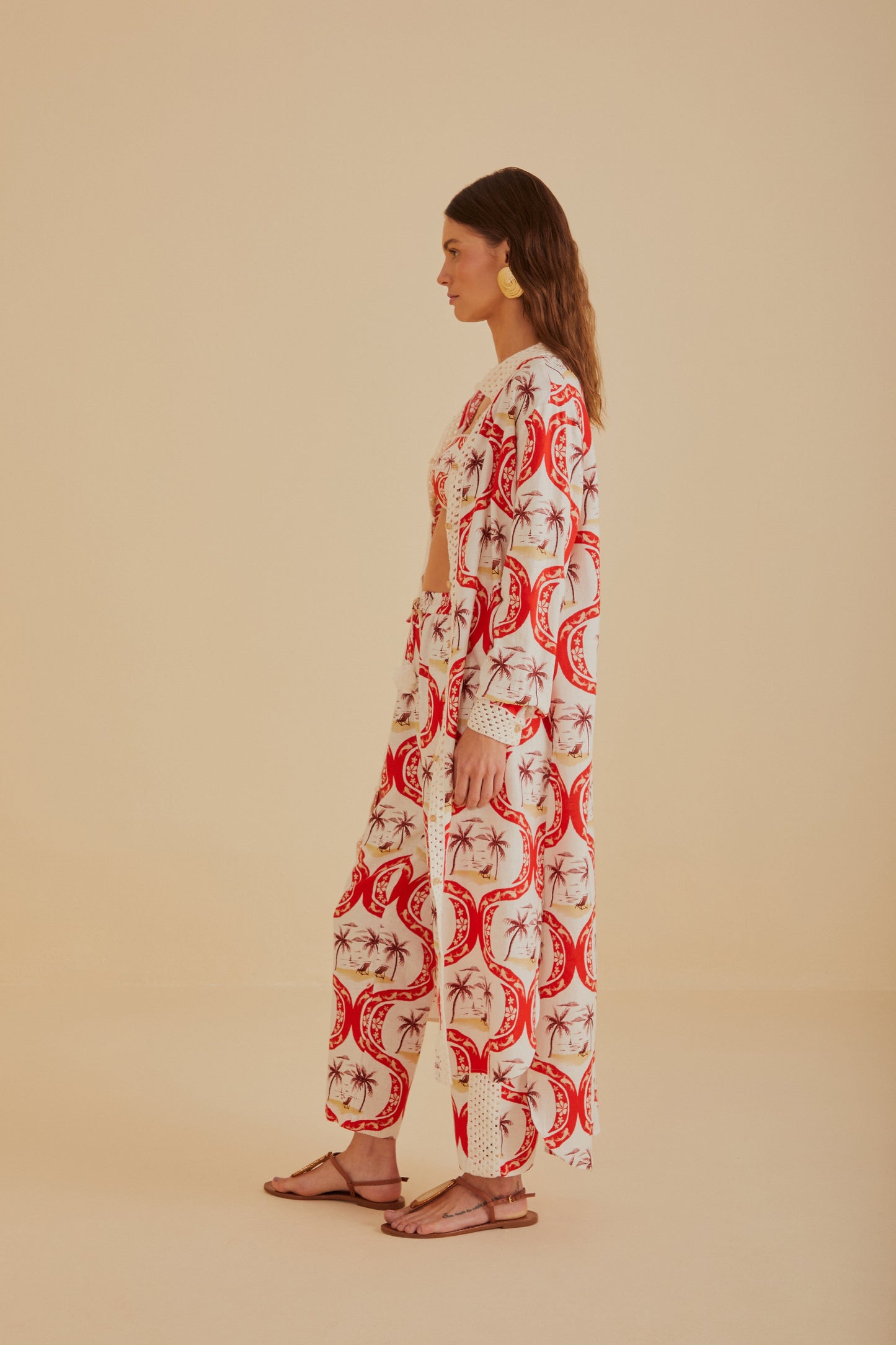 Off-White Summer Beach LENZINGâ„¢ ECOVEROâ„¢ Euroflaxâ„¢ Chemise