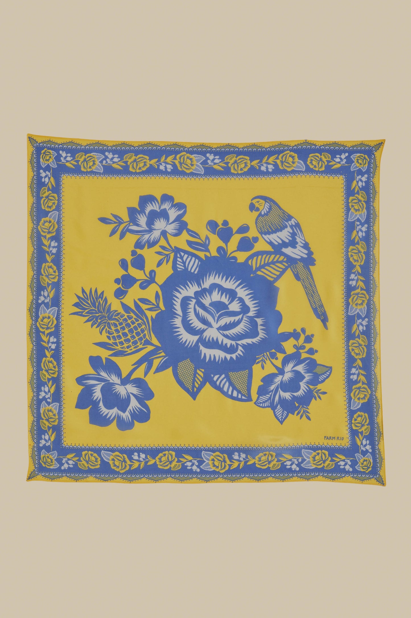 Yellow Lace Garden Scarf