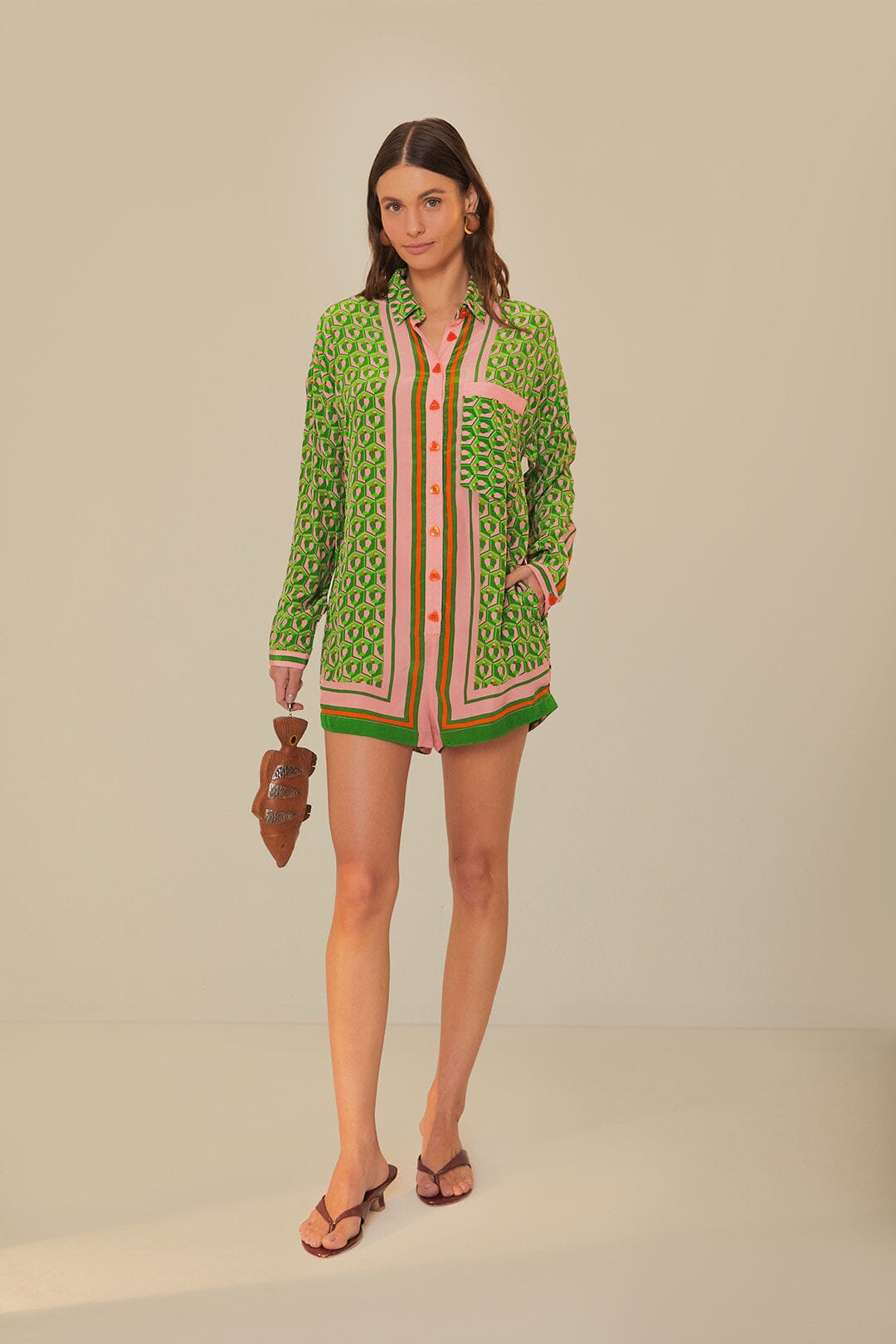 Mixed Cashew Scarf Romper