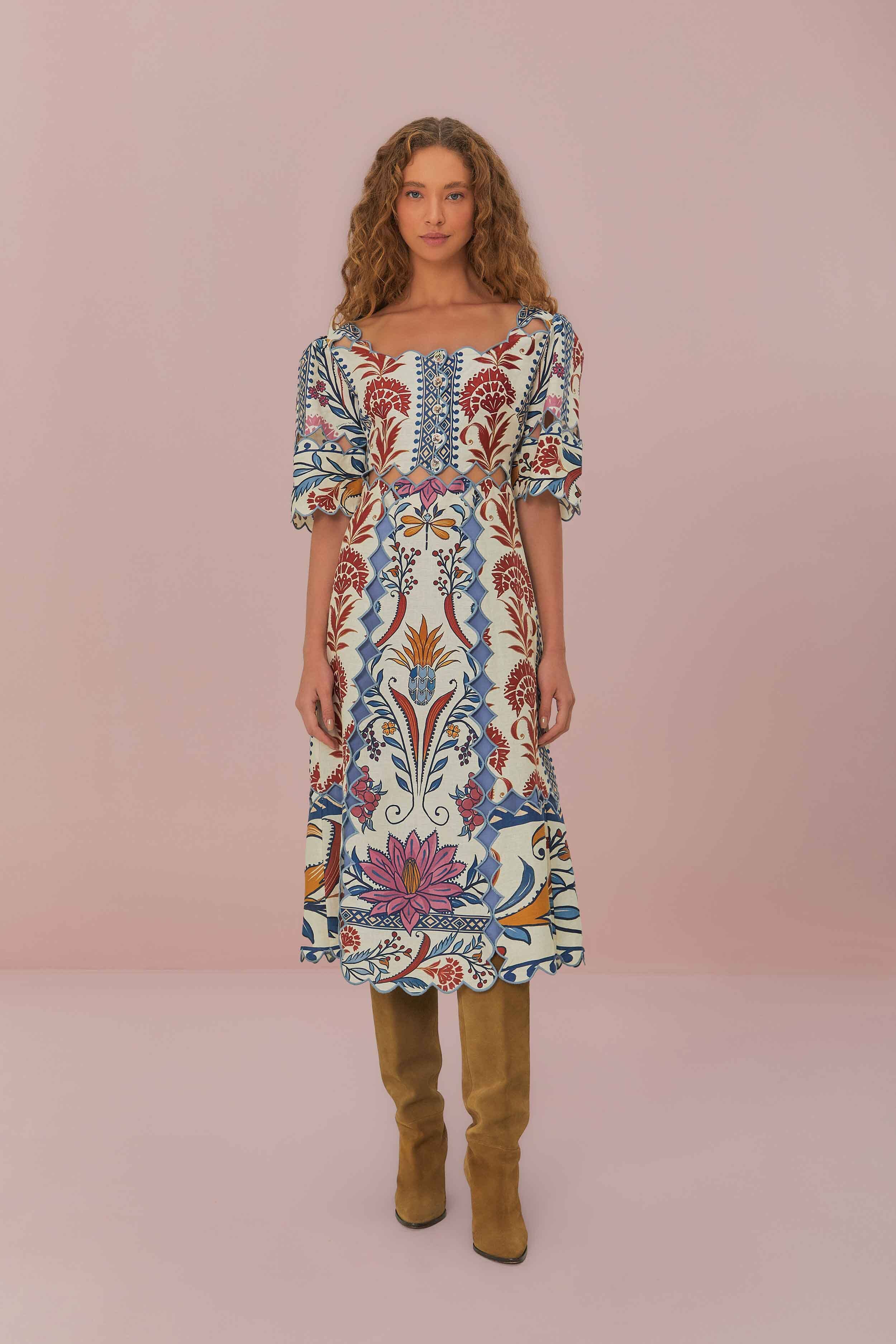 ROMANTIC LIGHTNESS SHORT SLEEVE MAXI DRESS