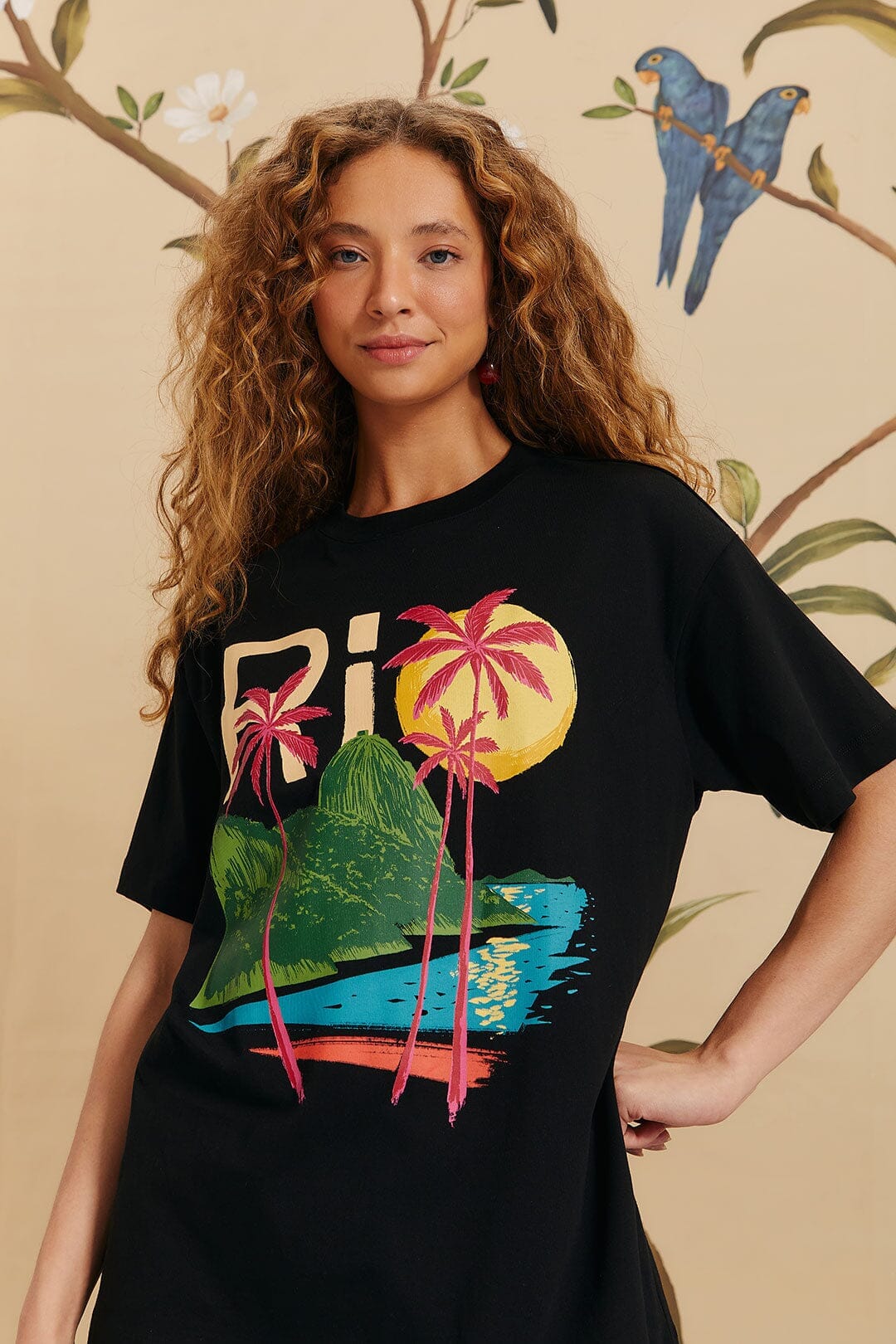 Black Rio Relaxed T-Shirt