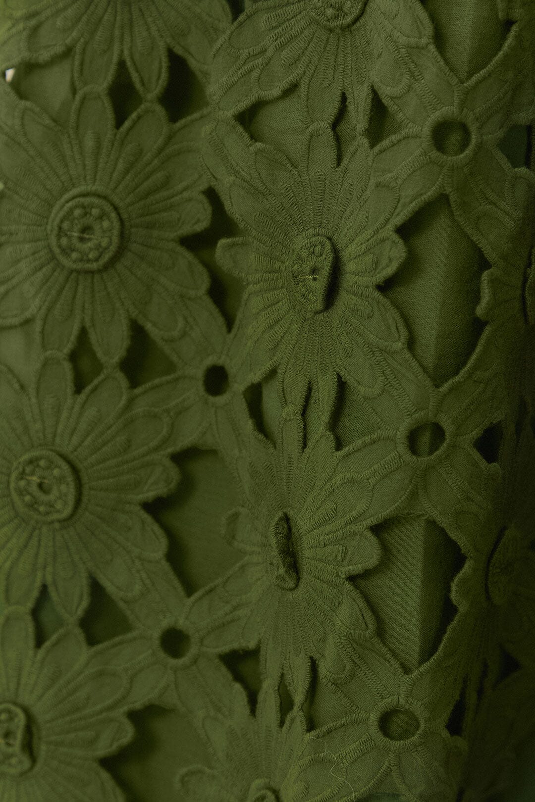 GREEN RICHILIEU MIDI SKIRT