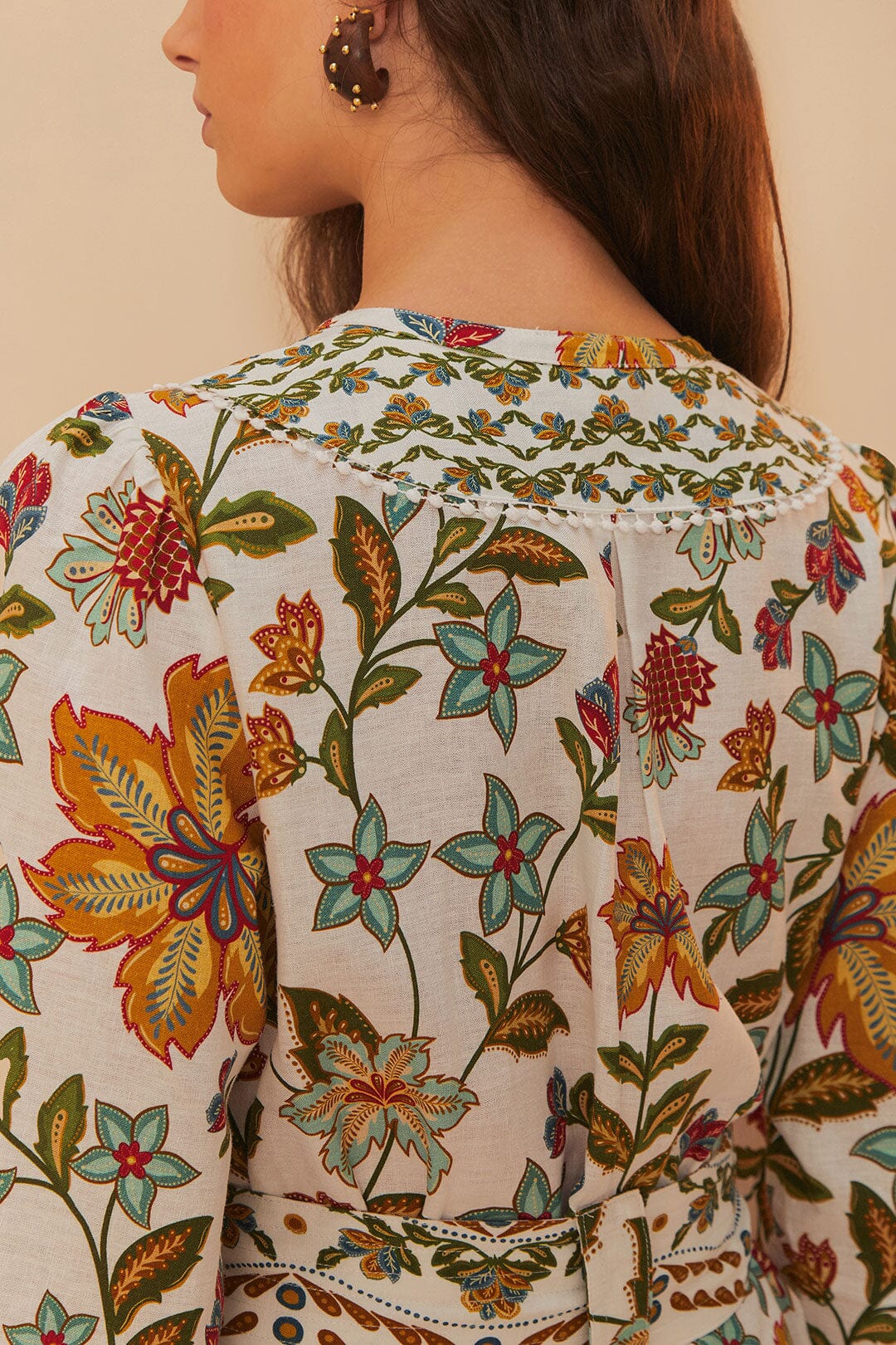 BOTANICALS OFF-WHITE ROMPER