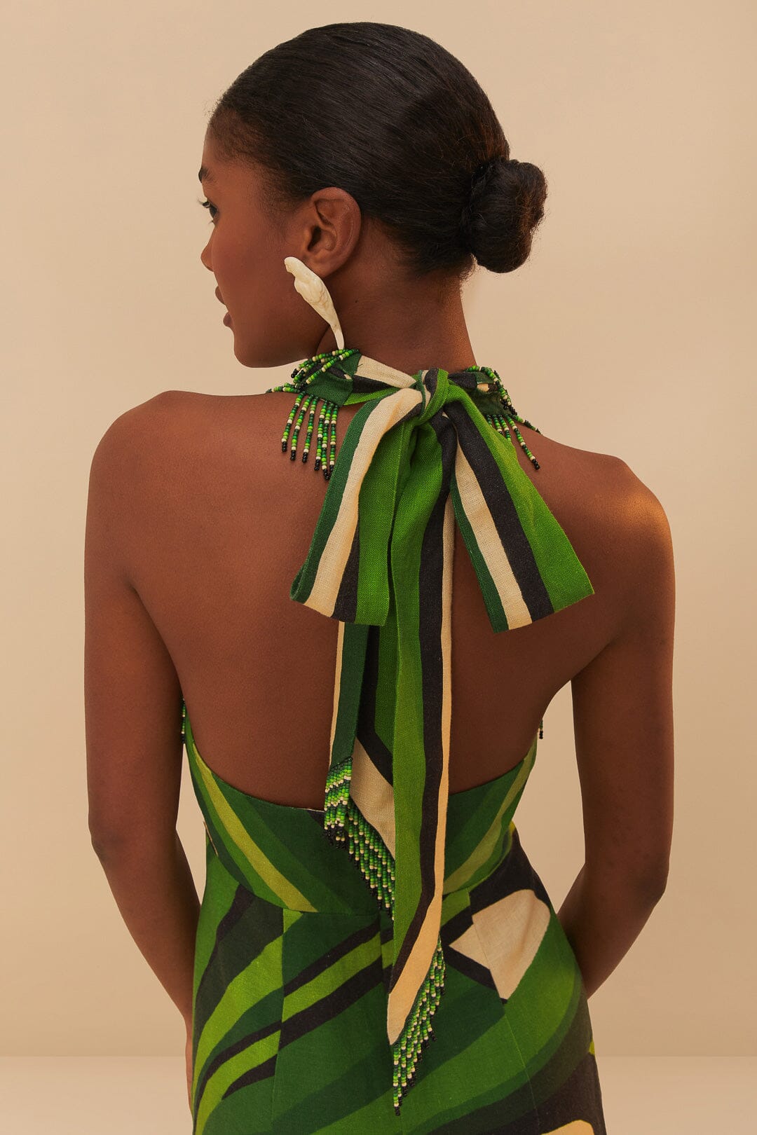 Green Toucan Tree LENZING™ ECOVERO™ Euroflax™ Maxi Dress