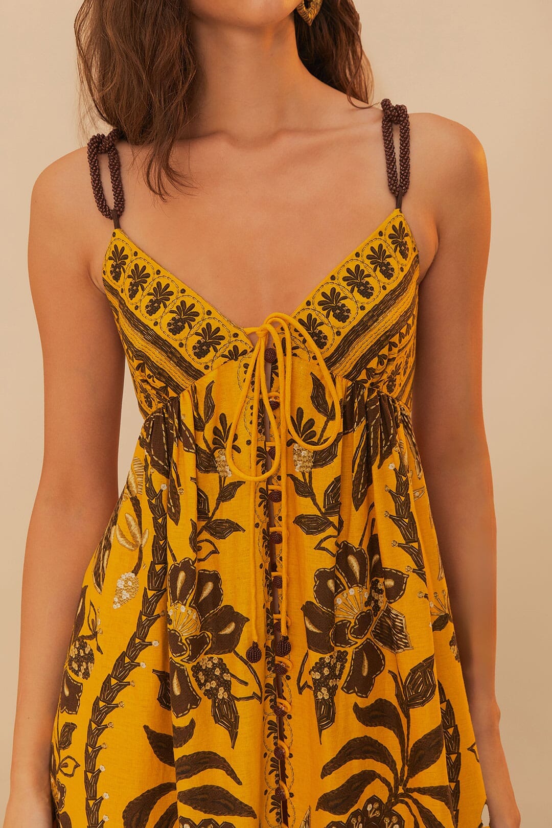 Golden Oasis Yellow Sleeveless Maxi Dress