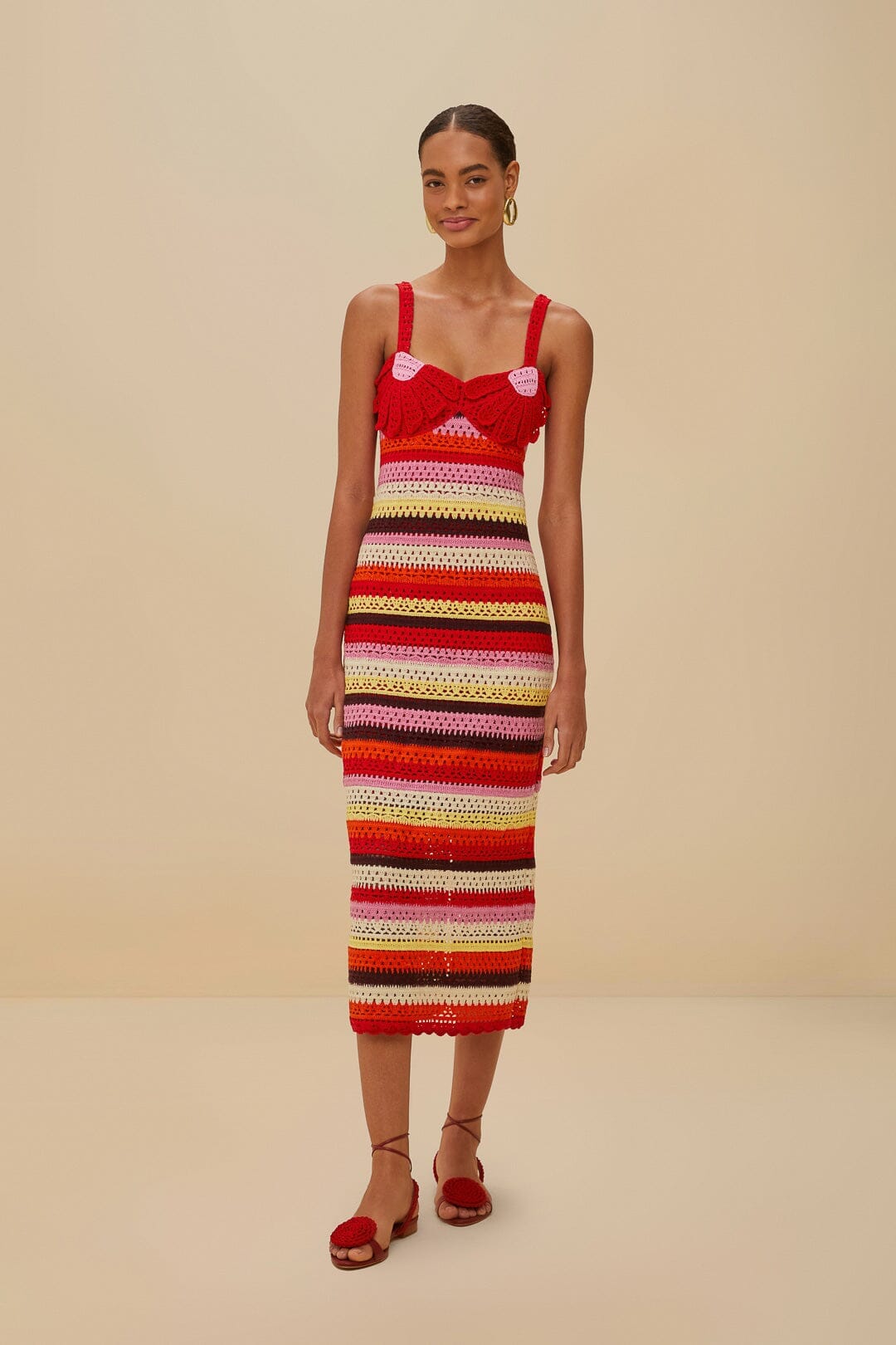 Colorful Flower Crochet Dress