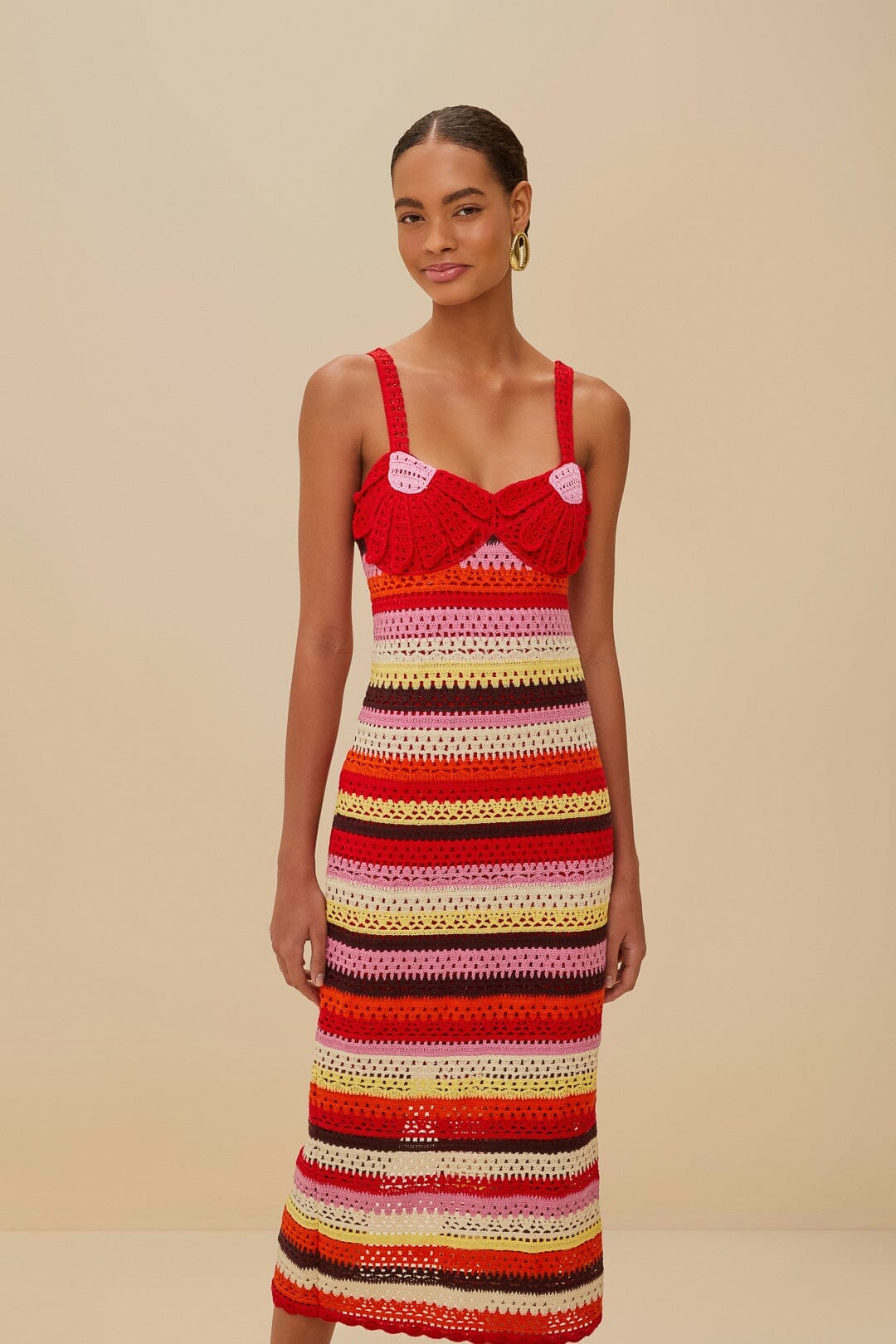 Colorful Flower Crochet Dress