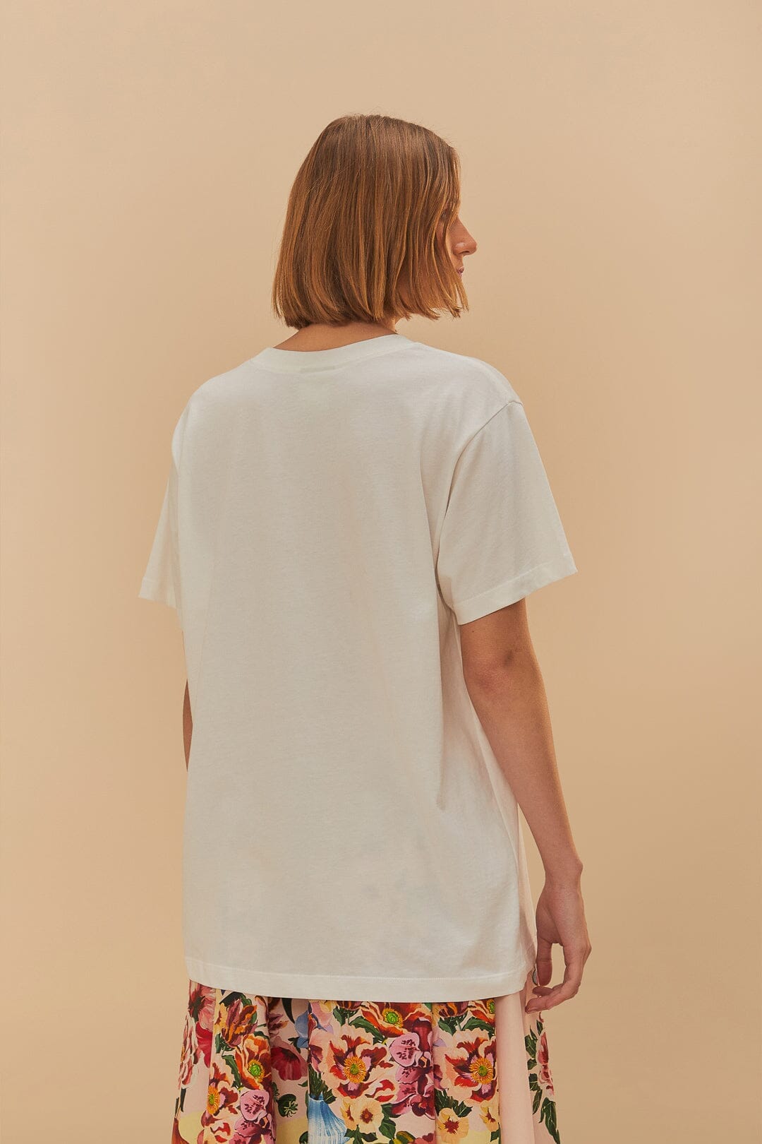 Off-White Dress In Happiness Relaxed T-Shirt
