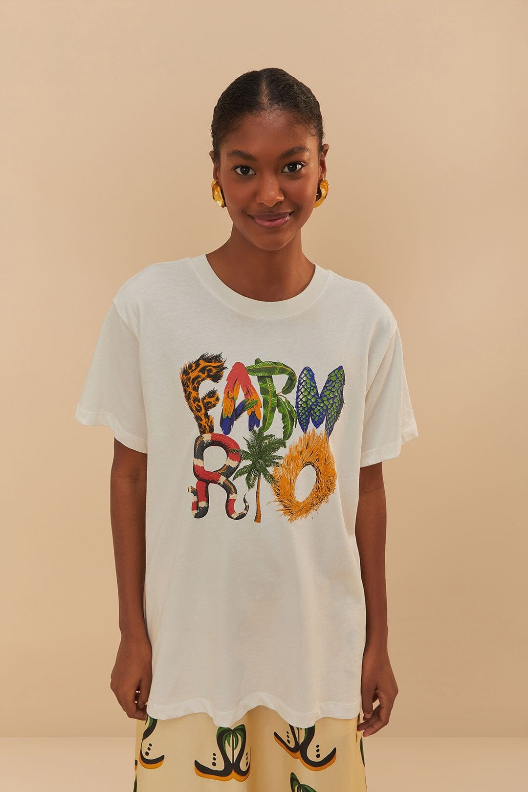 Off-White Farm Rio Wild Relaxed T-Shirt