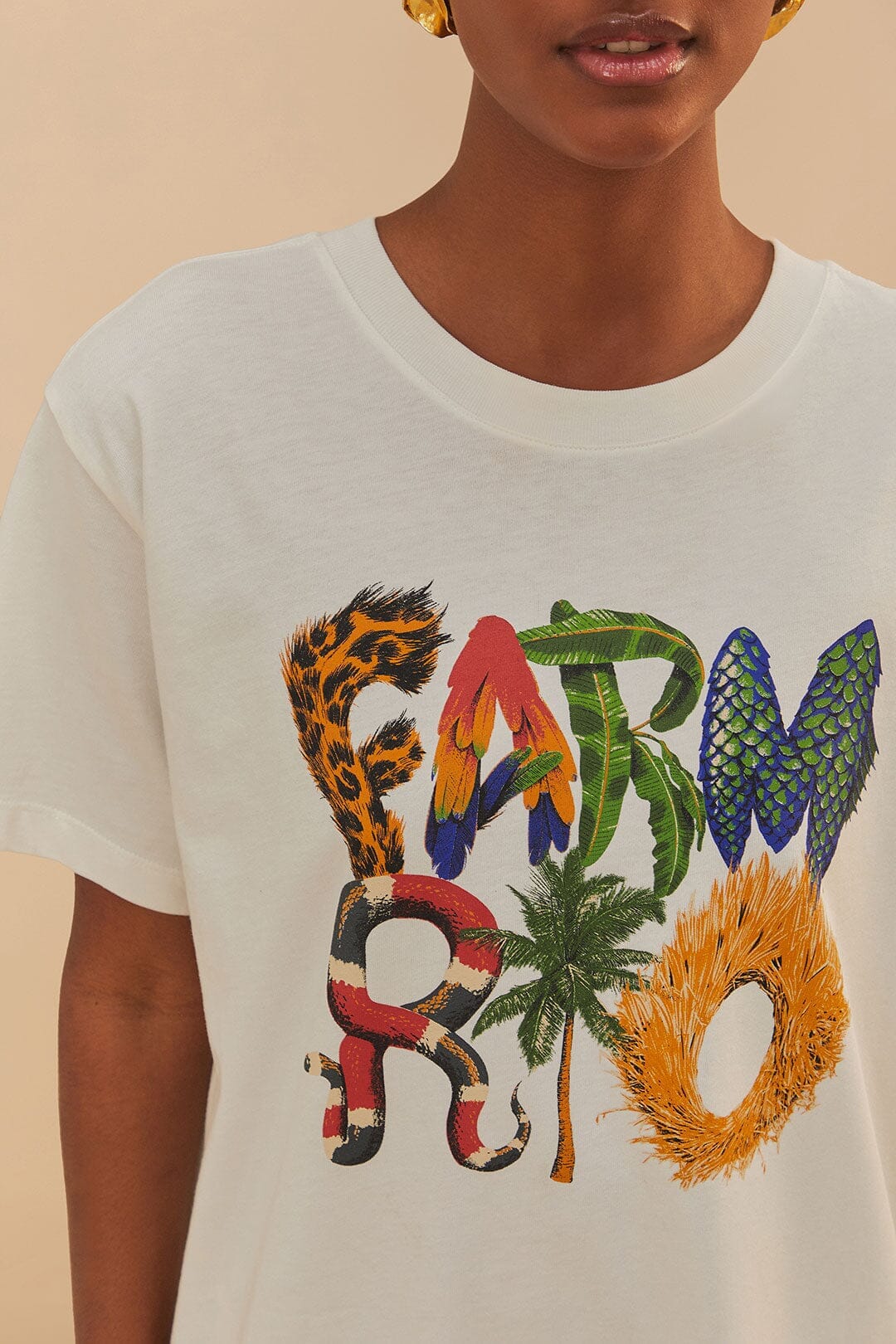 Off-White Farm Rio Wild Relaxed T-Shirt