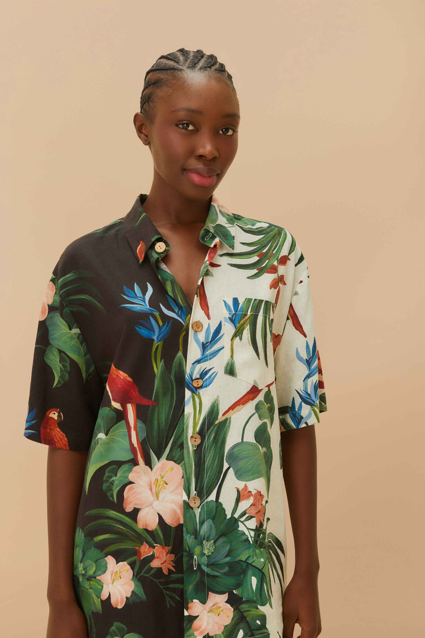 Mix ed Midnight Macaw Fiesta LENZING™ ECOVERO™ Euroflax™ Shirt