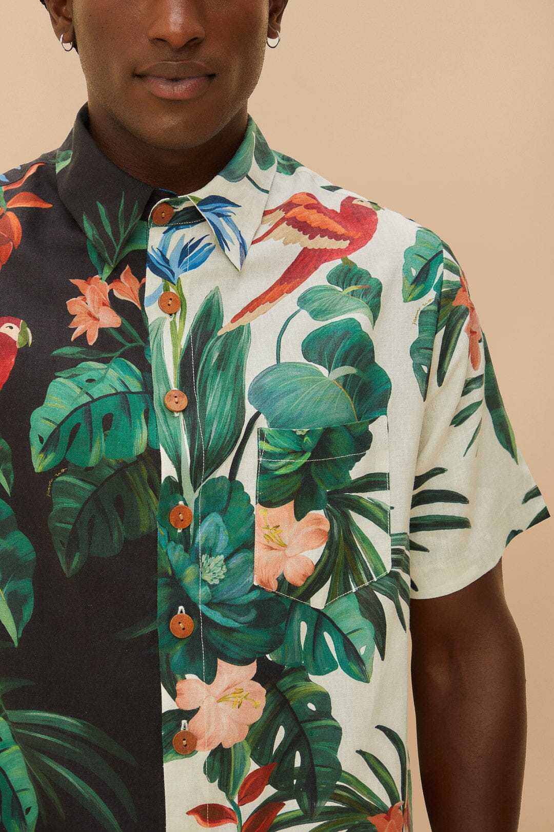 Mix ed Midnight Macaw Fiesta LENZING™ ECOVERO™ Euroflax™ Shirt