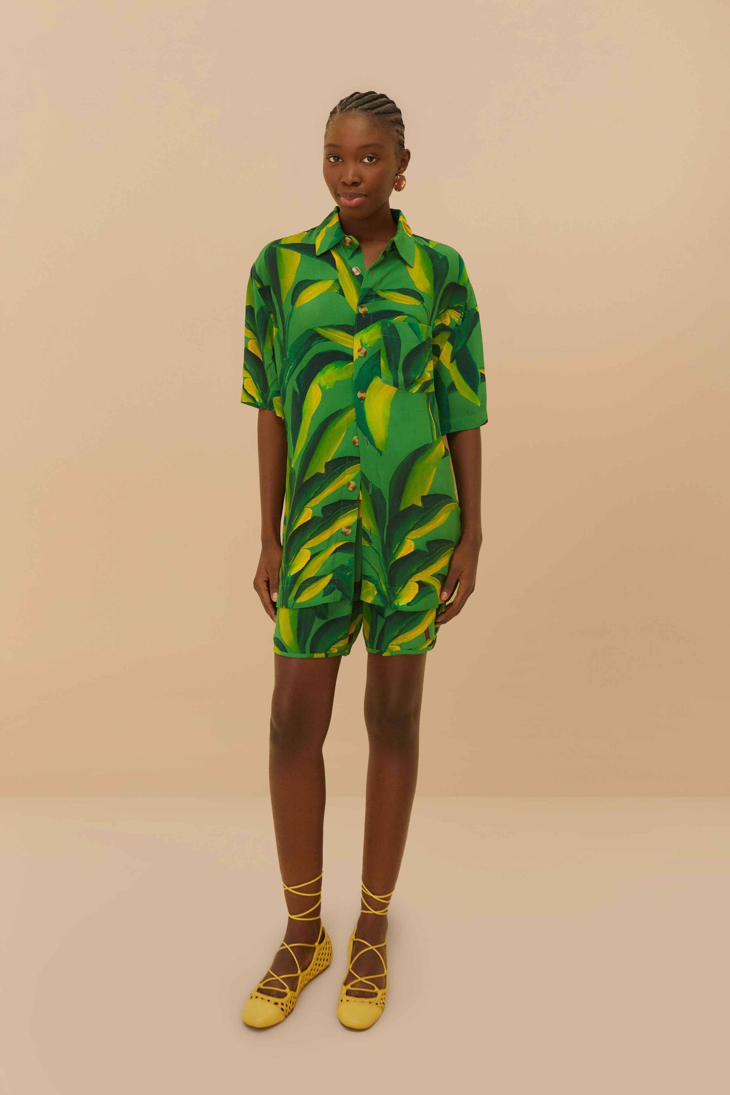 Green Banana Aquarela LENZING™ ECOVERO™ Viscose Shirt
