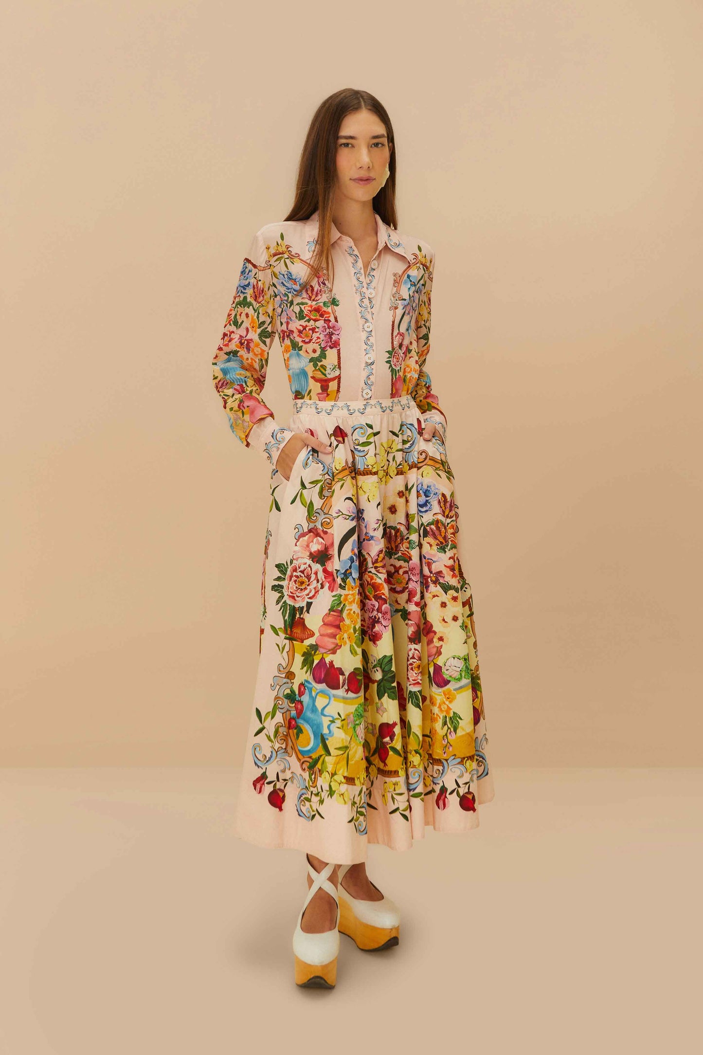 Pink Garden Terrace Shirt