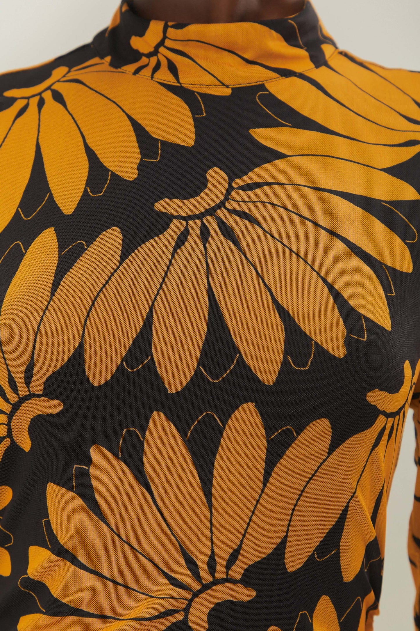 COPABANANA YELLOW TULLE MIDI DRESS
