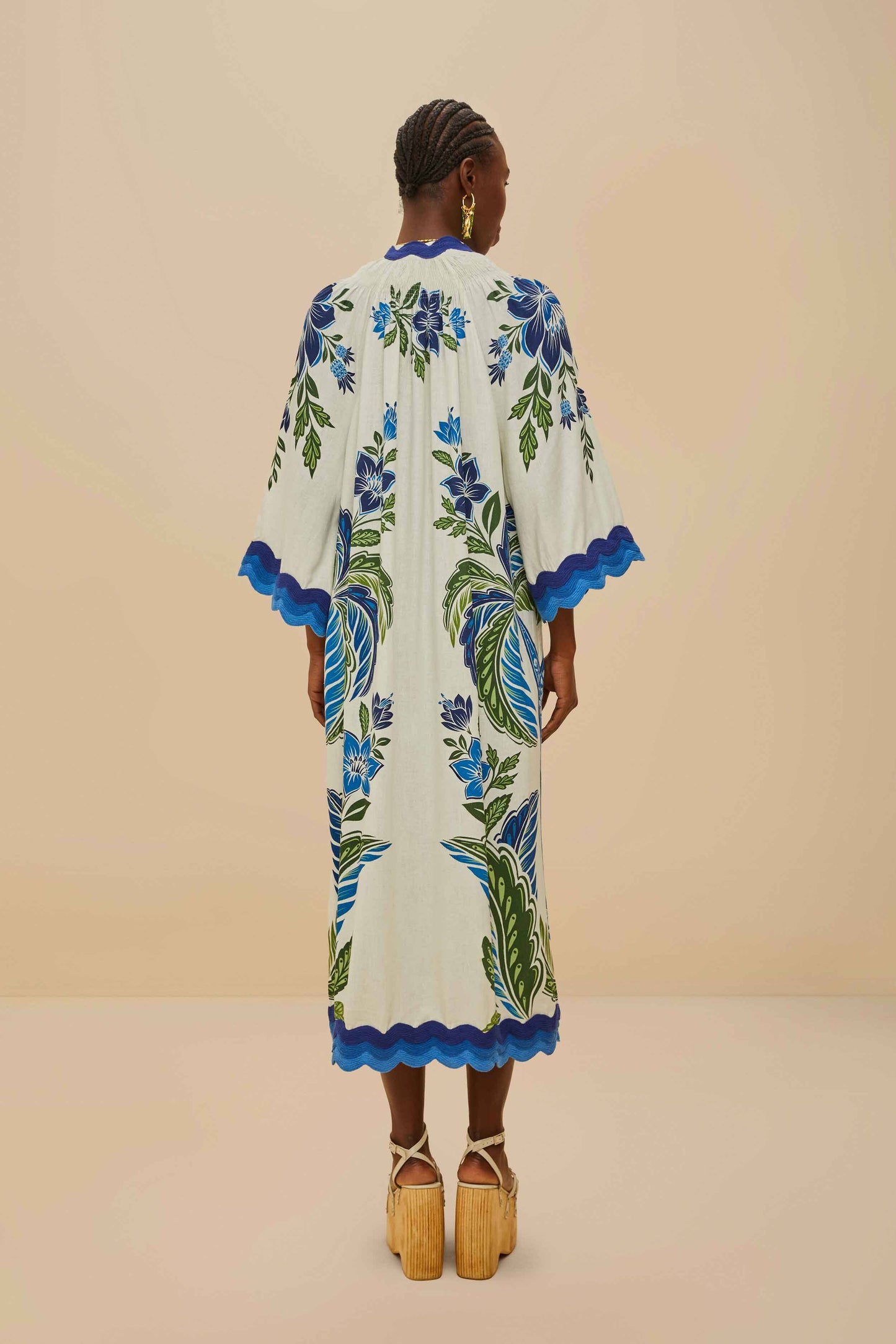 Off-White Tropicance Tunic Midi Dress