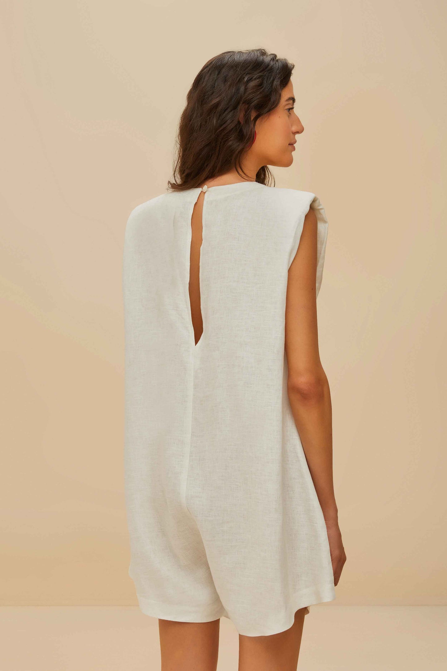 Off-White Farm Rio Pepper Euroflax™ Premium Linen Romper