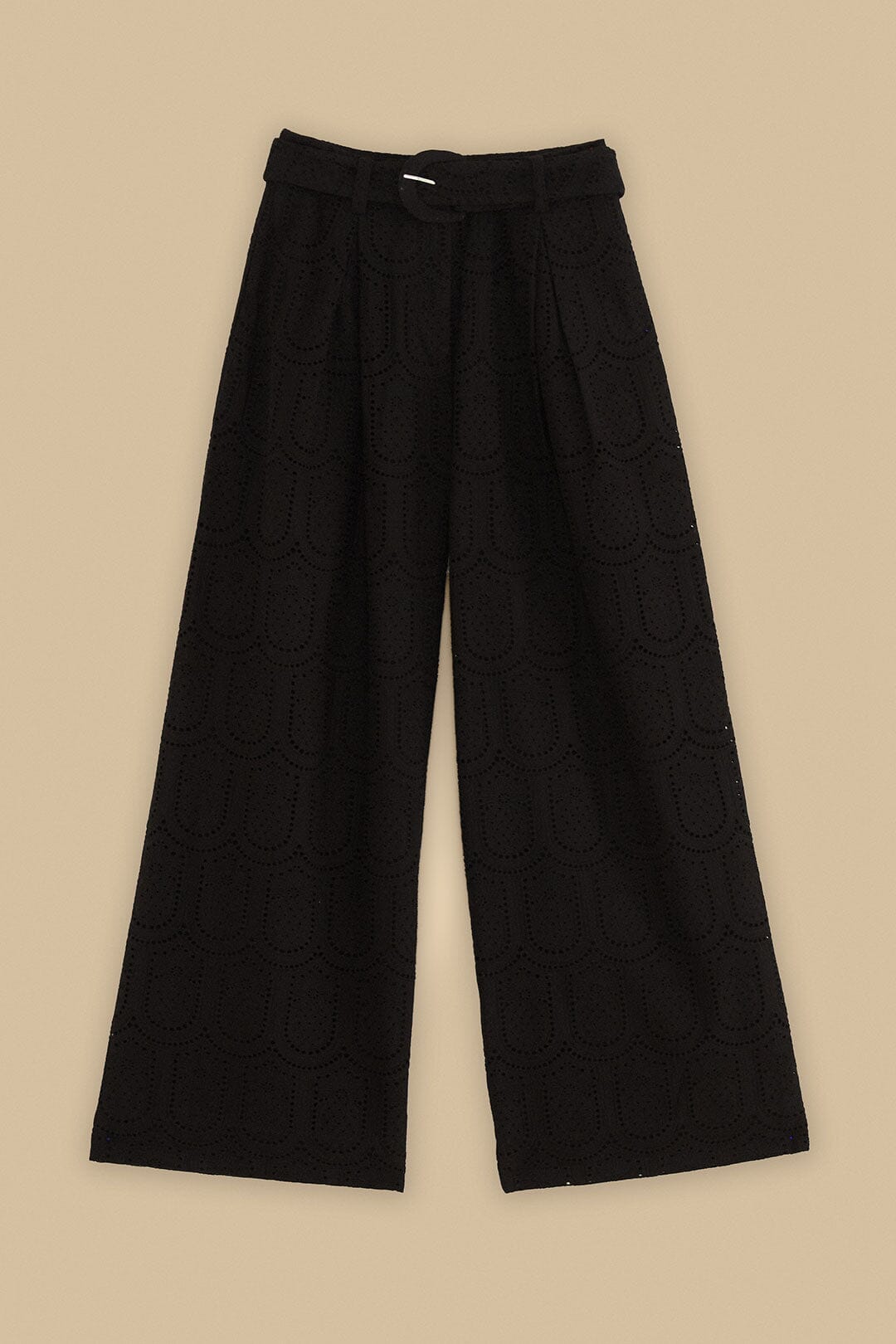 Black Eyelet Pants