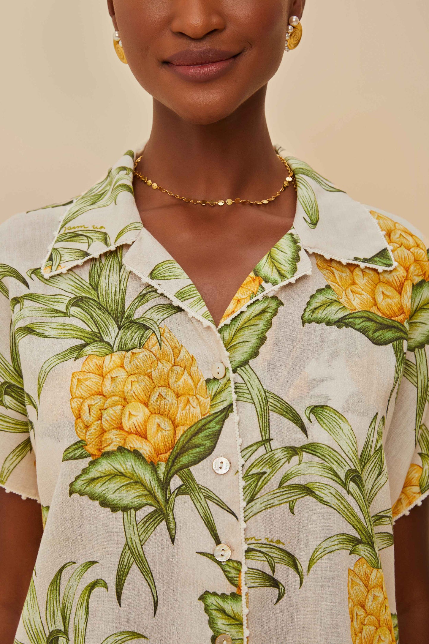 Off-White Delicate Pineapple Shirt