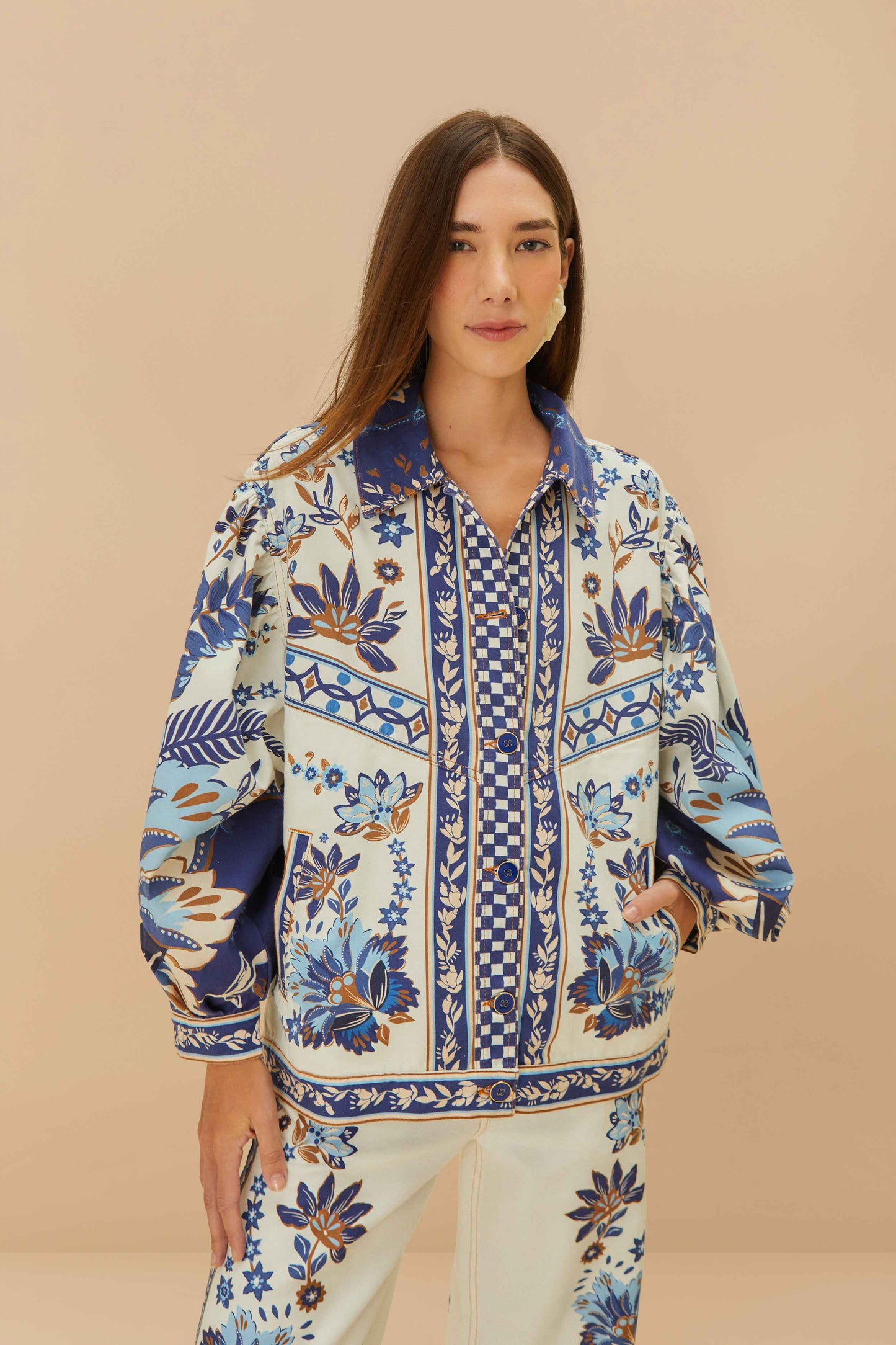 Off-White Ana Tapestry Tropical Jacket