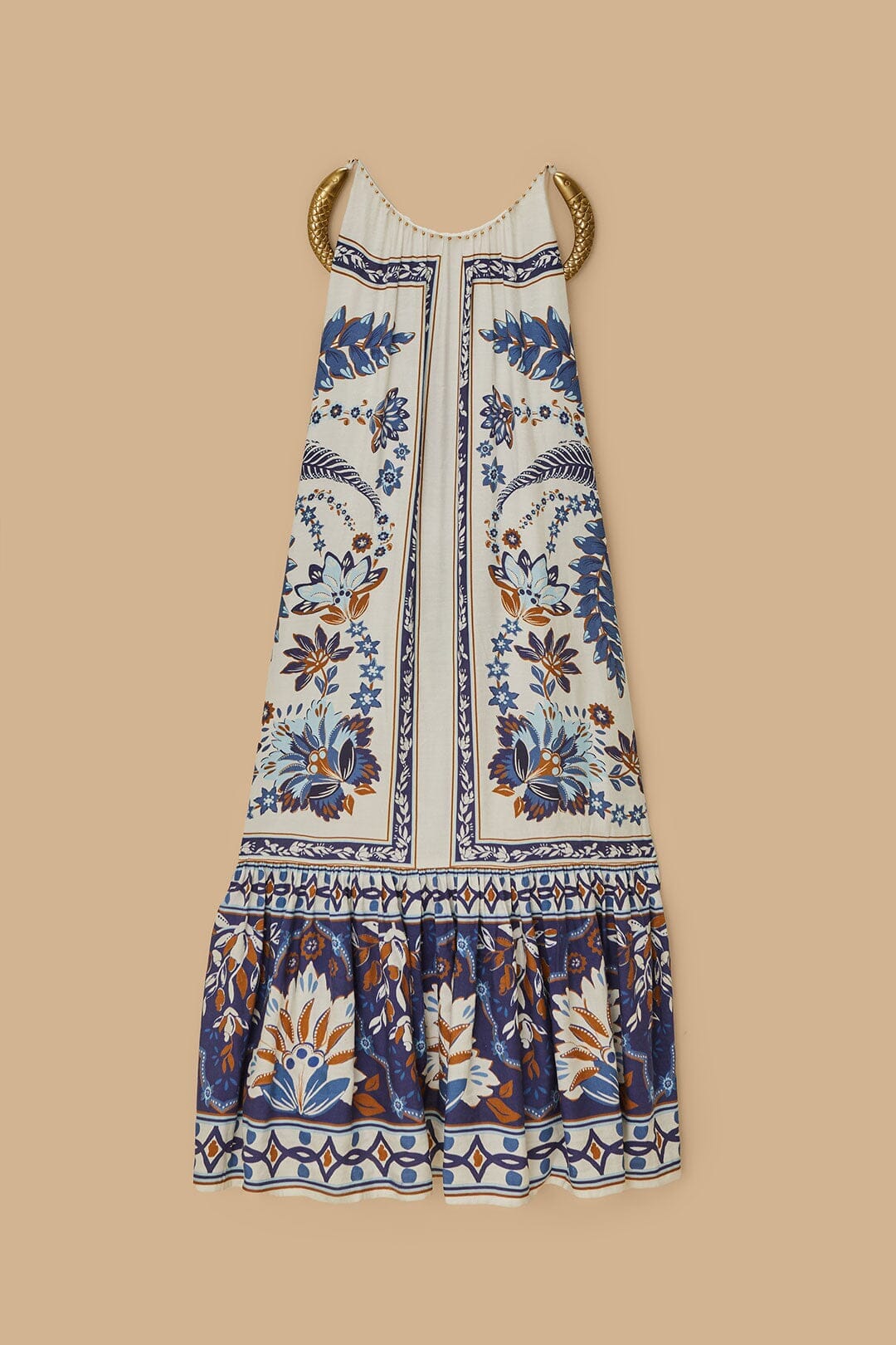 Off-White Ana Tapestry Fish Strap Maxi Dress