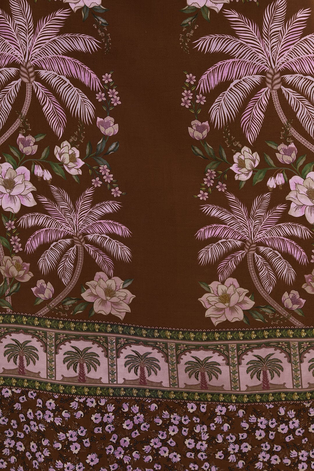 Brown Palm Dream LENZING™ ECOVERO™ Euroflax™ Maxi Dress