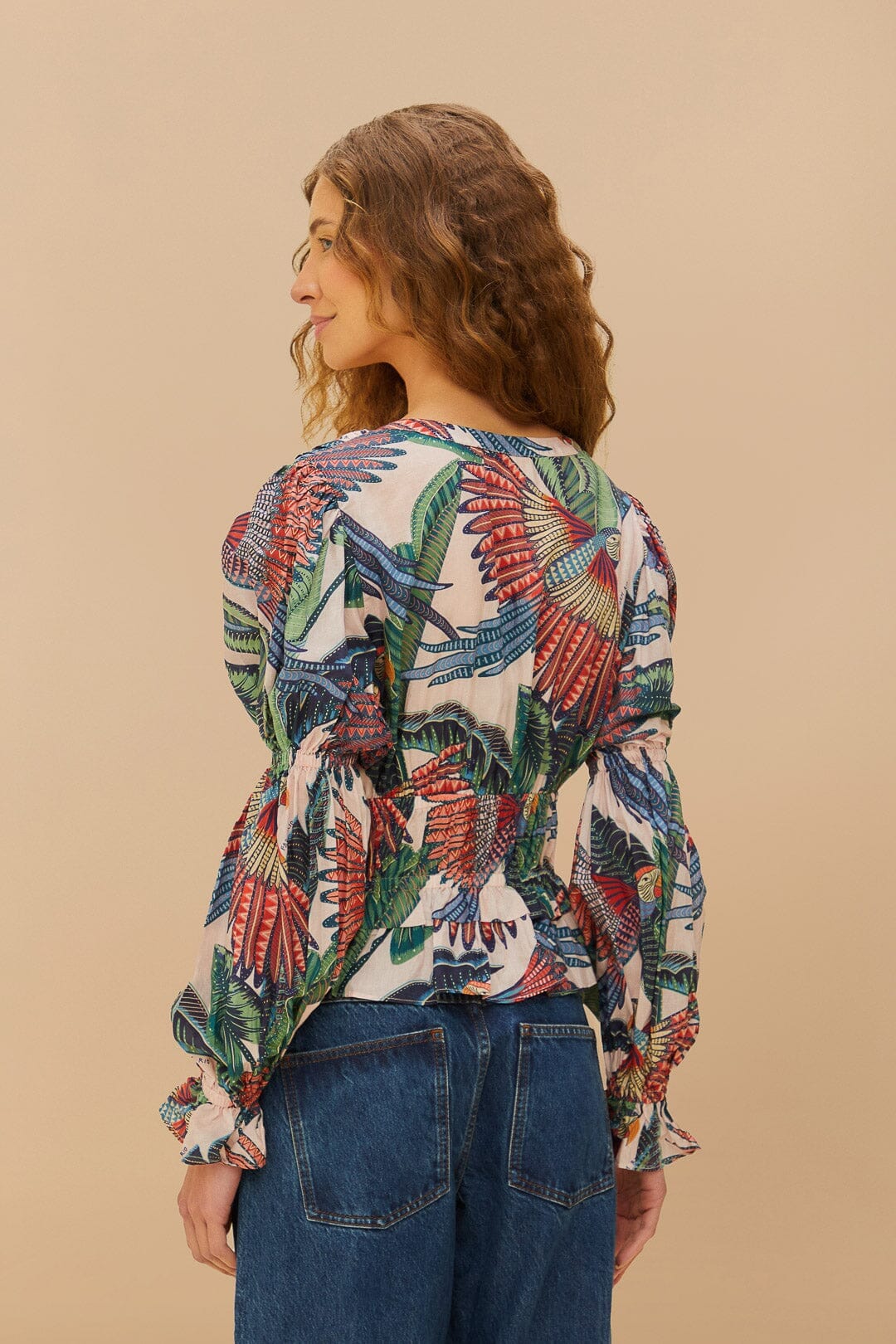 Pink Macaw Flight Blouse