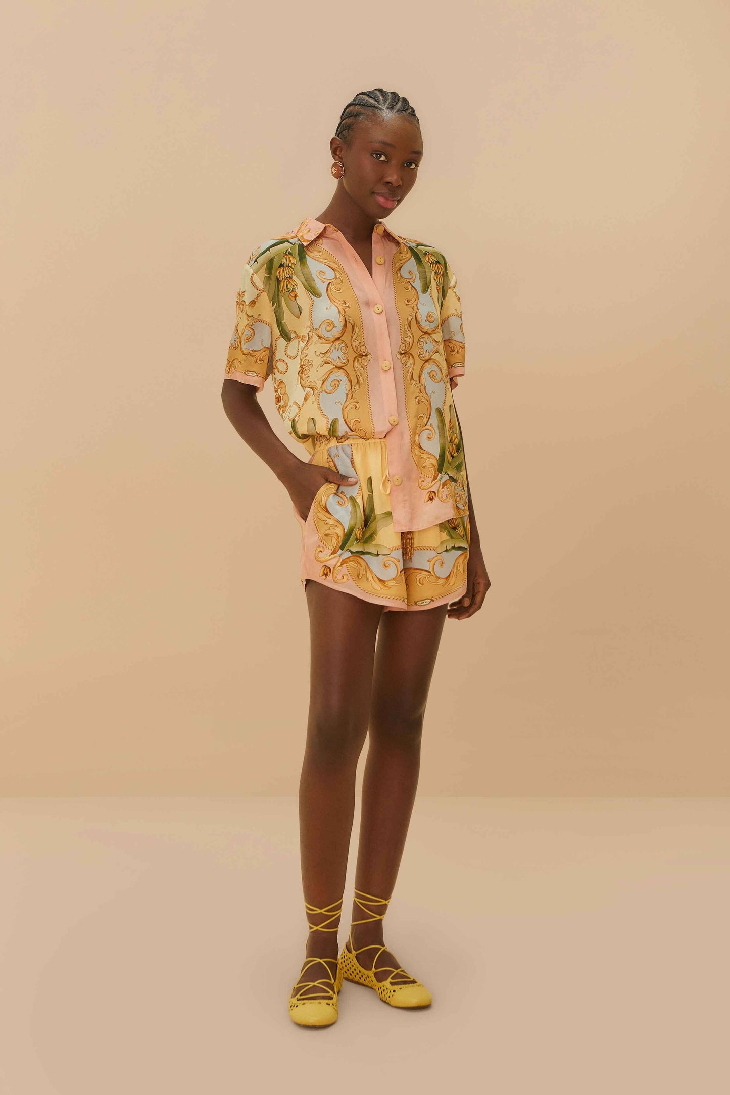 Banana Royalty Kalendoscope Multicolor Shorts