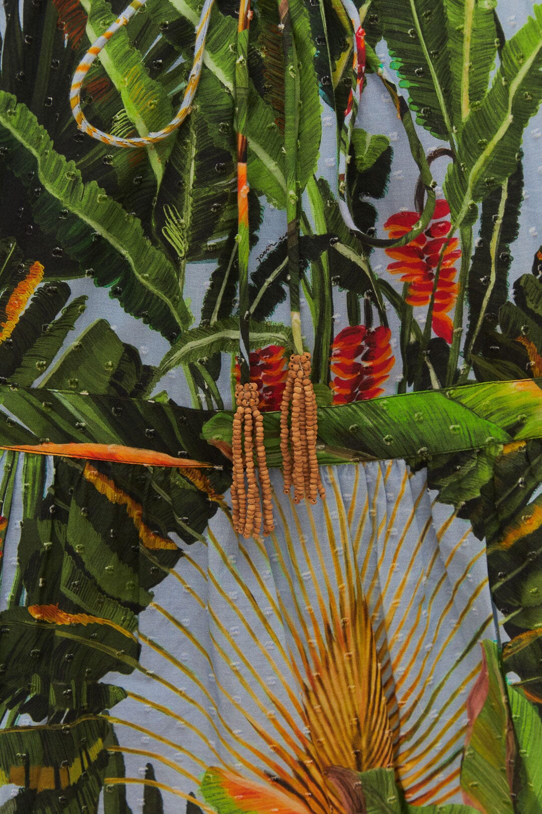 AMAZONIA FOREST BLUE MINI DRESS