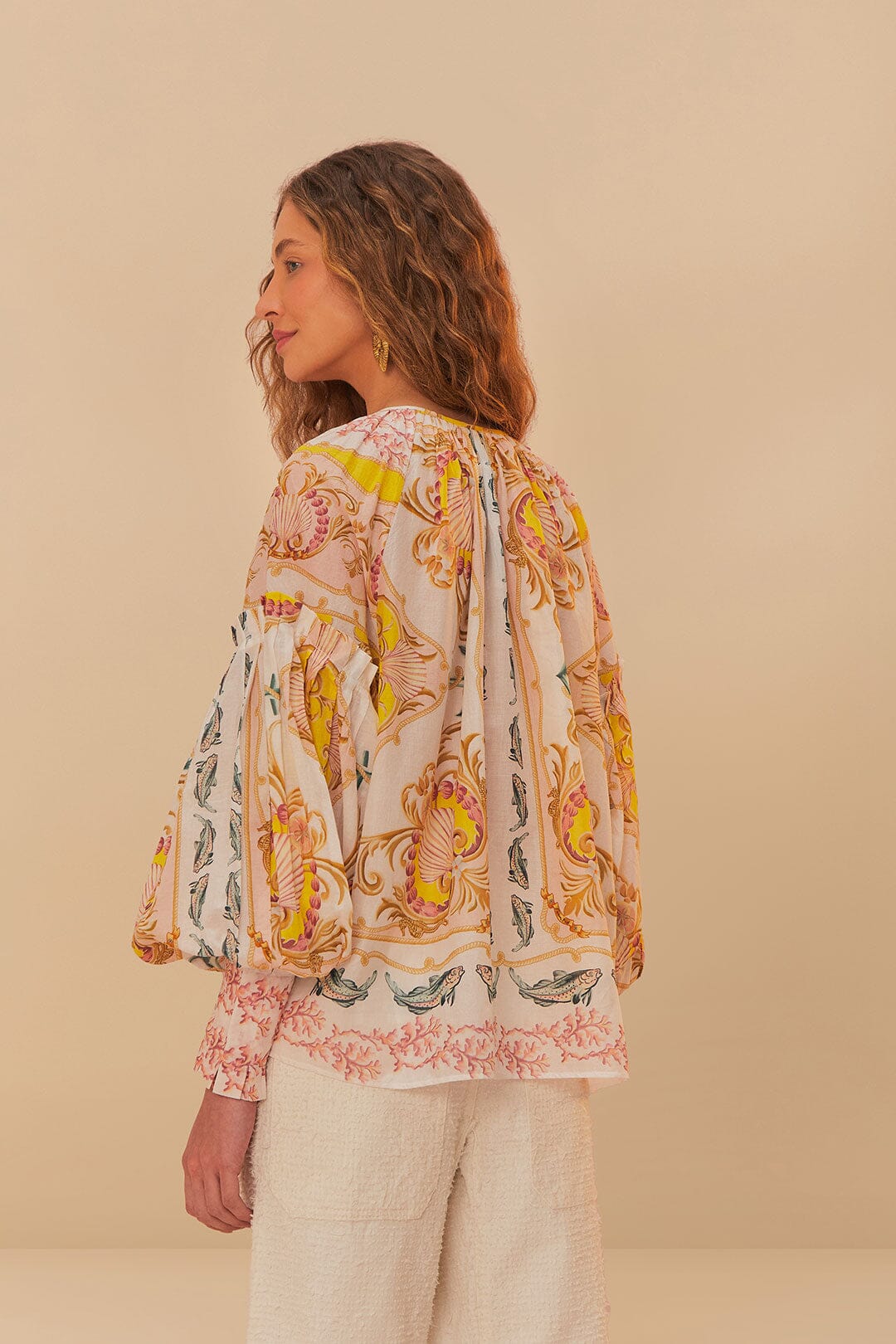 MARITIME MAGIC OFF-WHITE BLOUSE