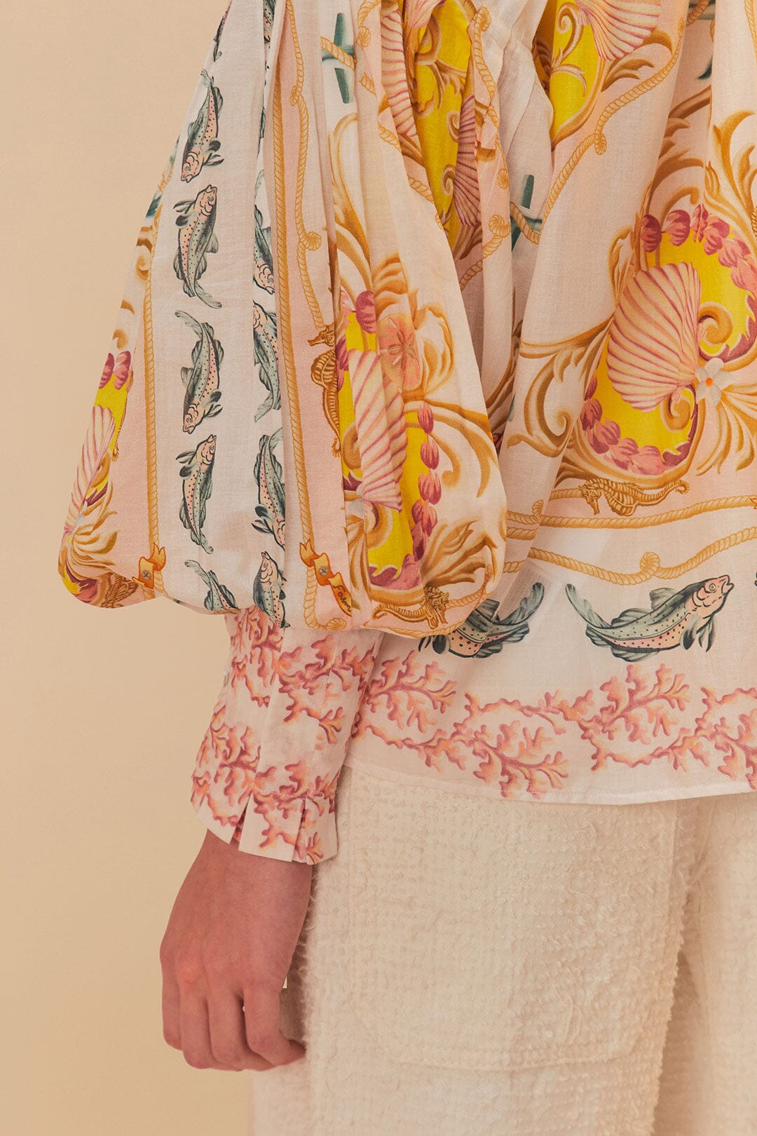MARITIME MAGIC OFF-WHITE BLOUSE