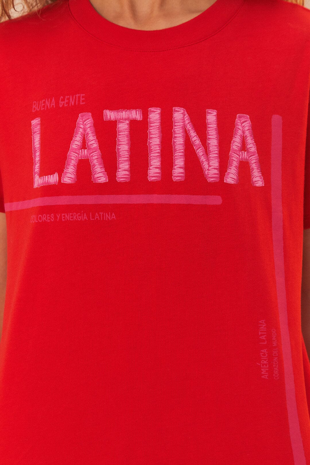 LATINA RED FIT T-SHIRT