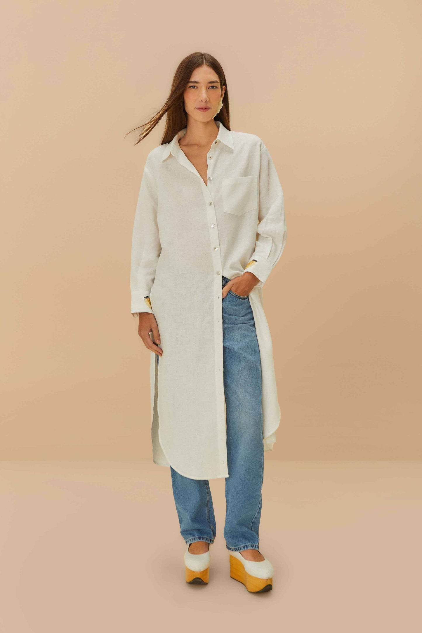 Off-White Euroflax™ Premium Linen Blouse