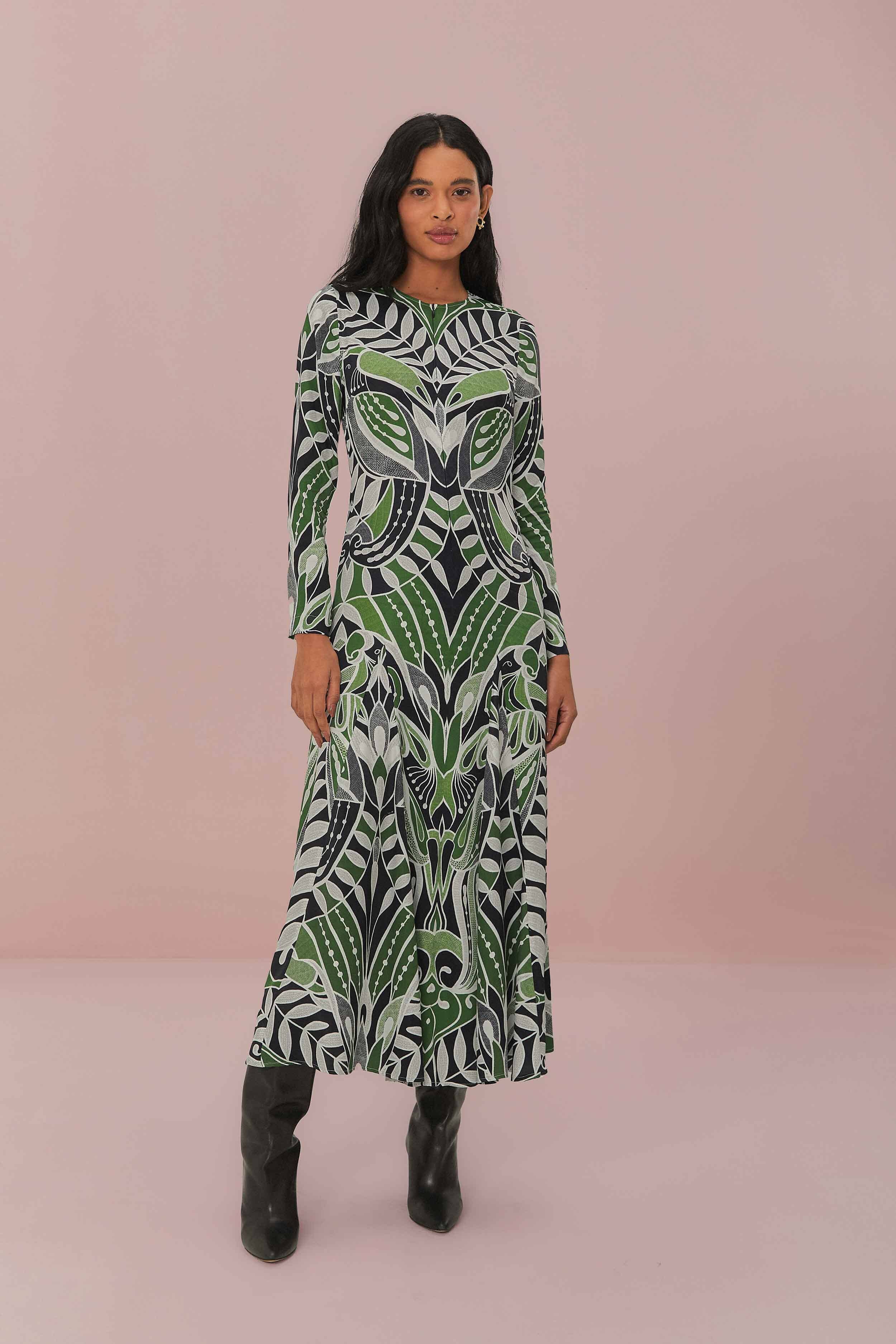 Lace Nature Midi Dress