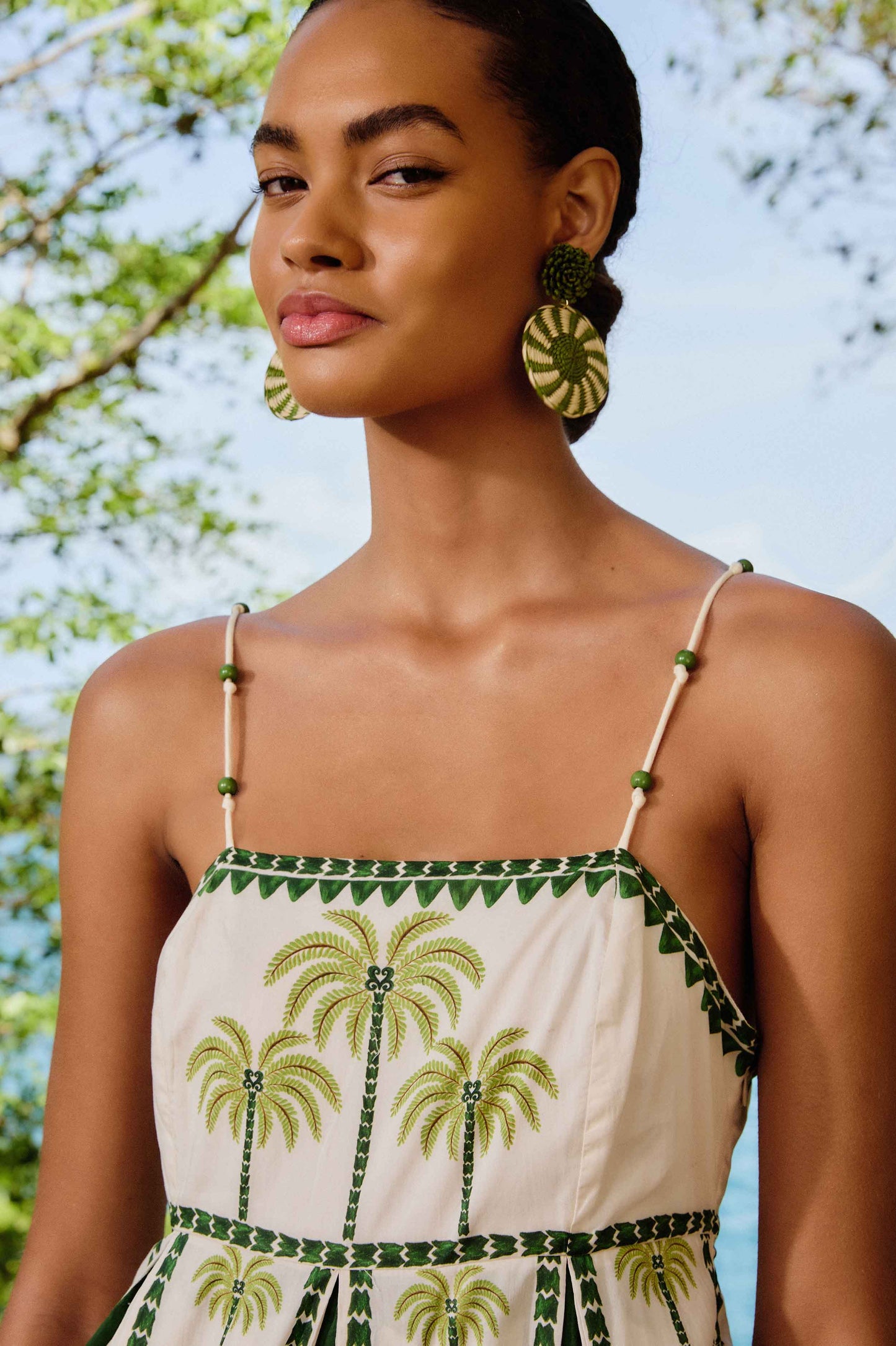 Off-White Milani Cocopalm Maxi Dress