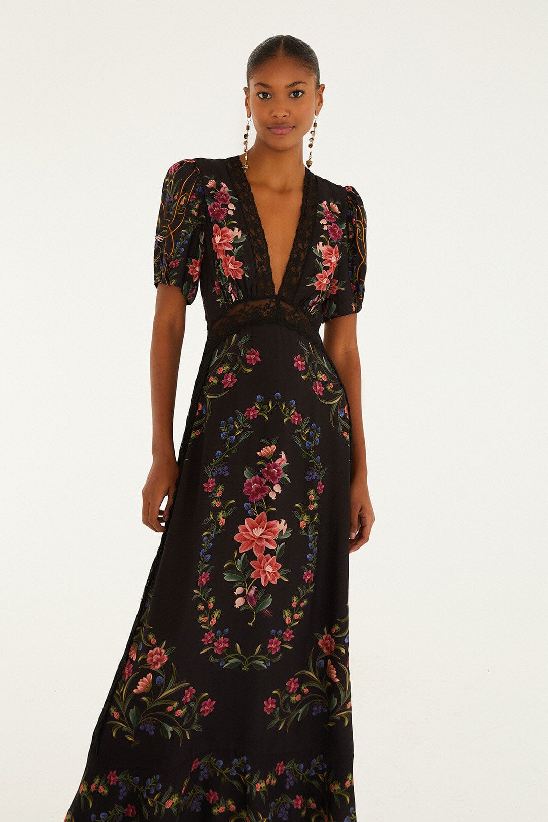 Black Belle Garden Lenzing™ Ecovero™ Viscose Maxi Dress