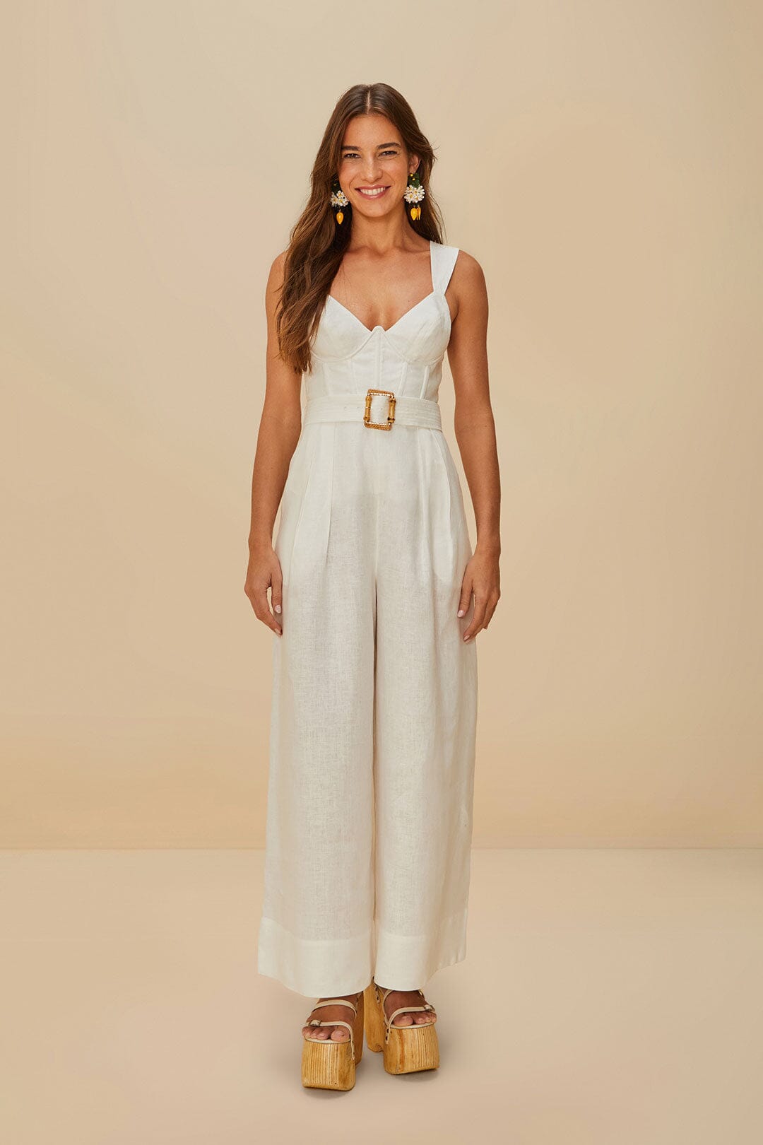Off-White Euroflax Premium Linen Jumpsuit