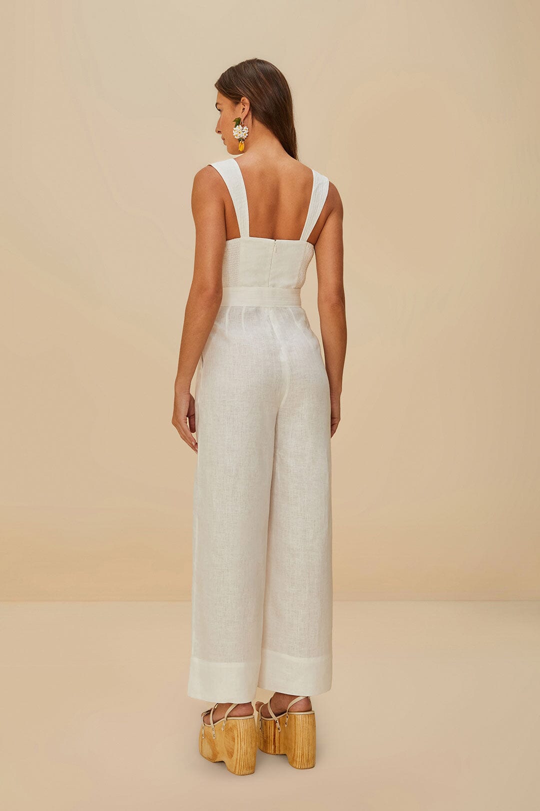 Off-White Euroflax Premium Linen Jumpsuit
