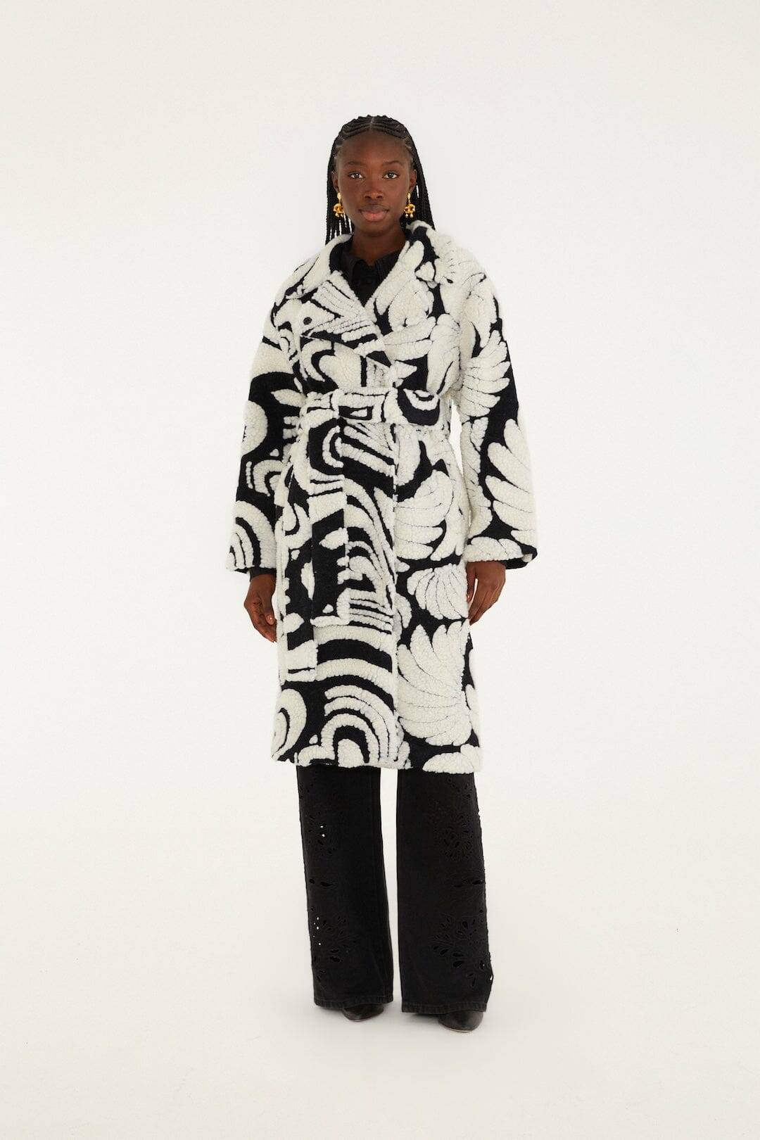 Hearts Bananas Fleece Coat