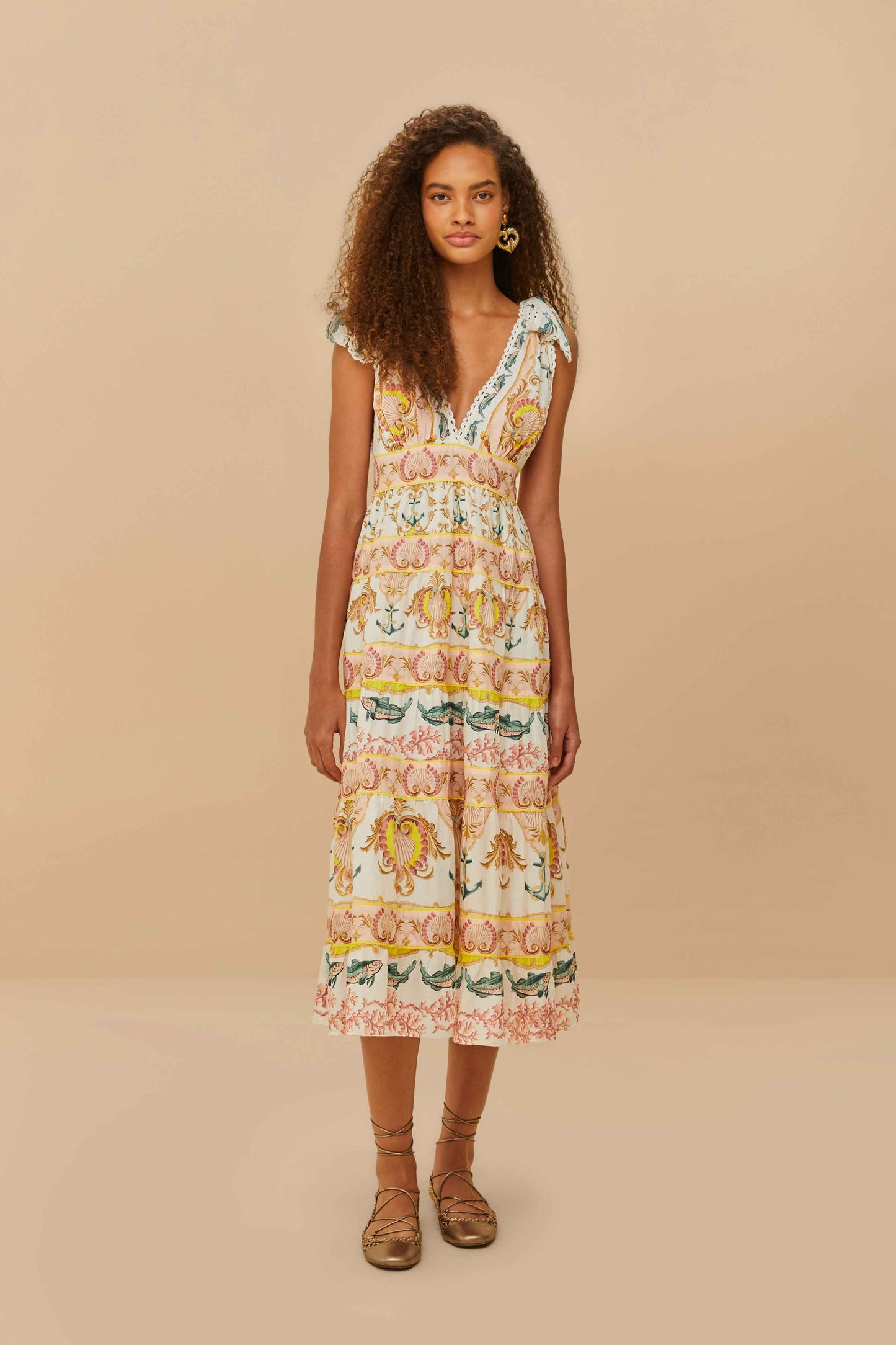 Off-White Maritime Magic Midi Dress