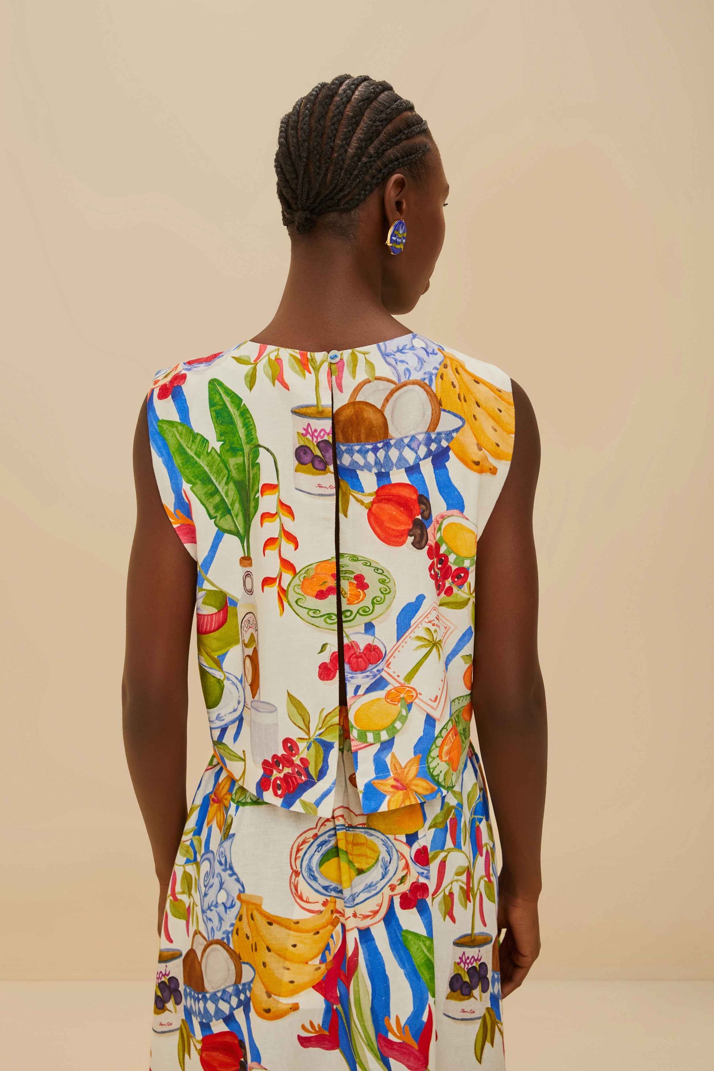 Off-White Fresh Table LENZING™ ECOVERO™ Euroflax™ Blouse