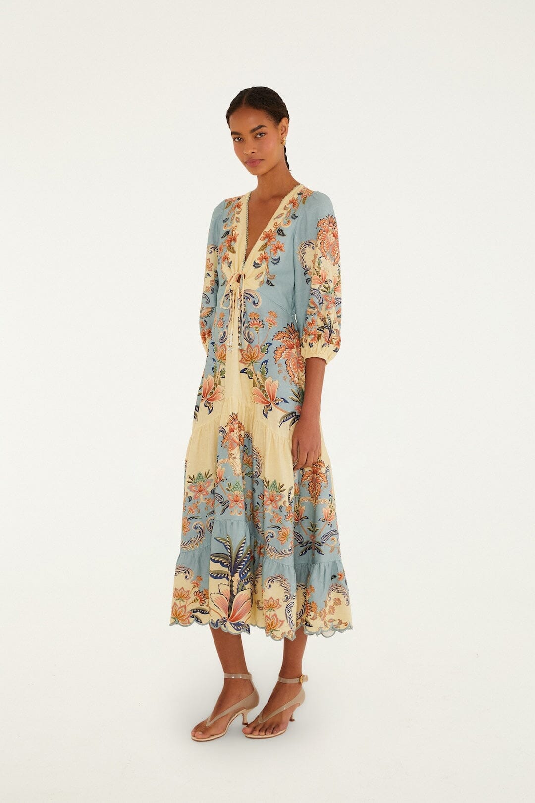 Butter Yellow Boho Beauty Lenzing Ecovero Euroflax Maxi Dress