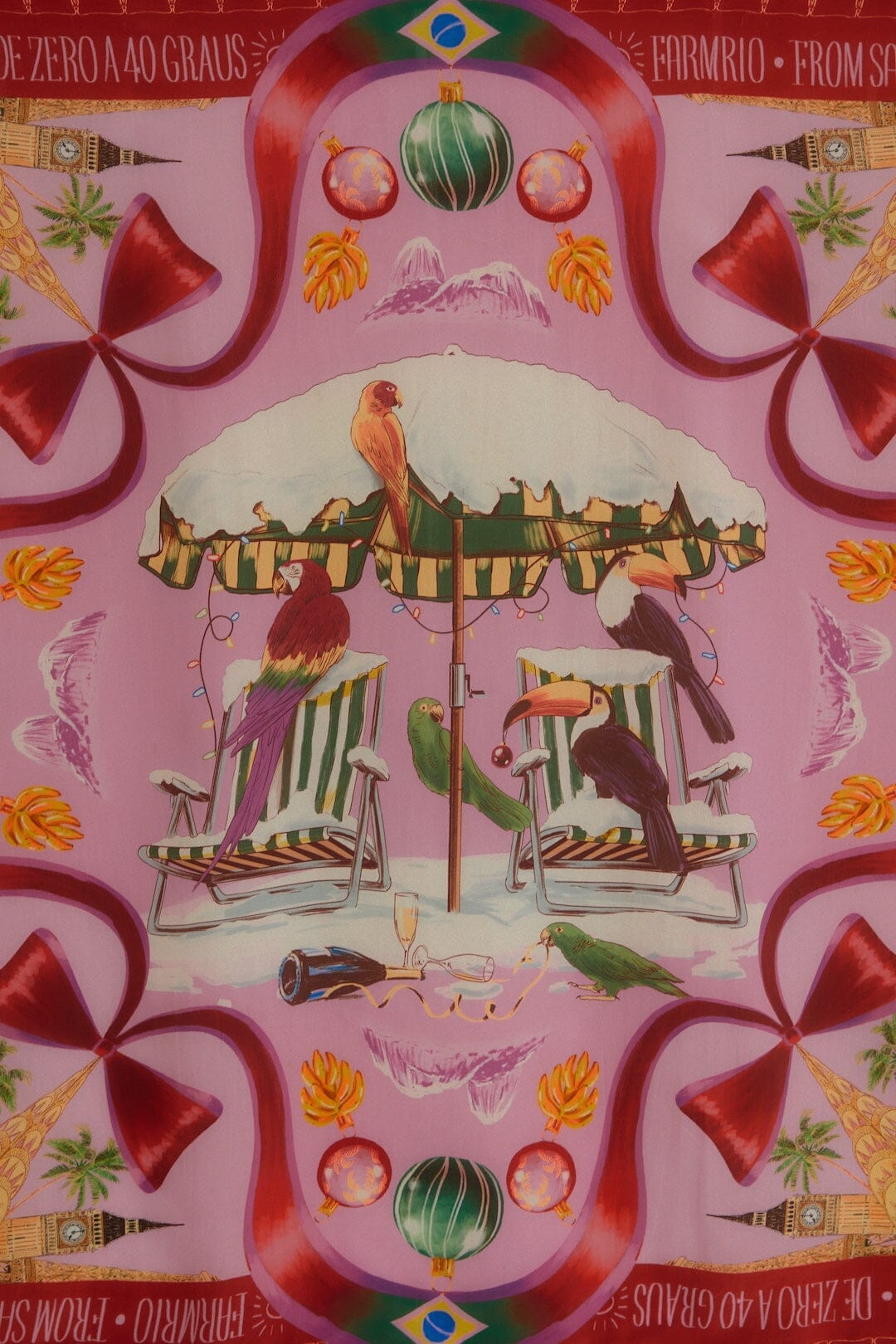 Multicolor From Sand To Snow Bandana Scarf