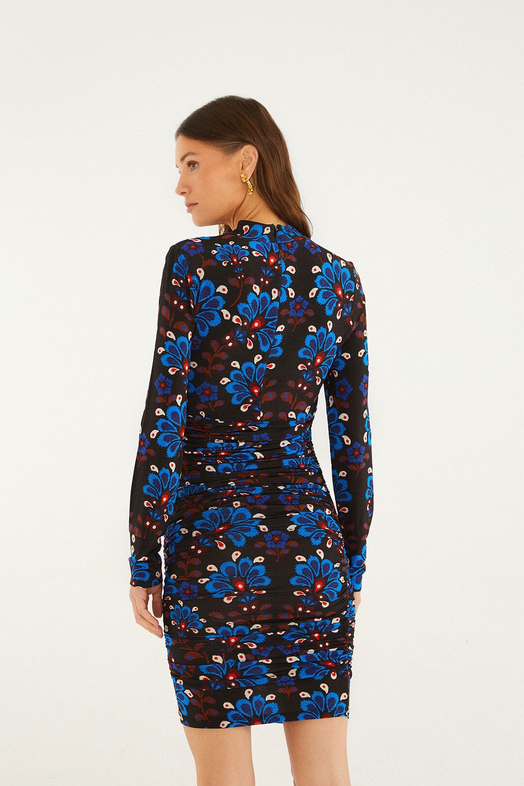 Black Latina Scarf Jersey Mini Dress